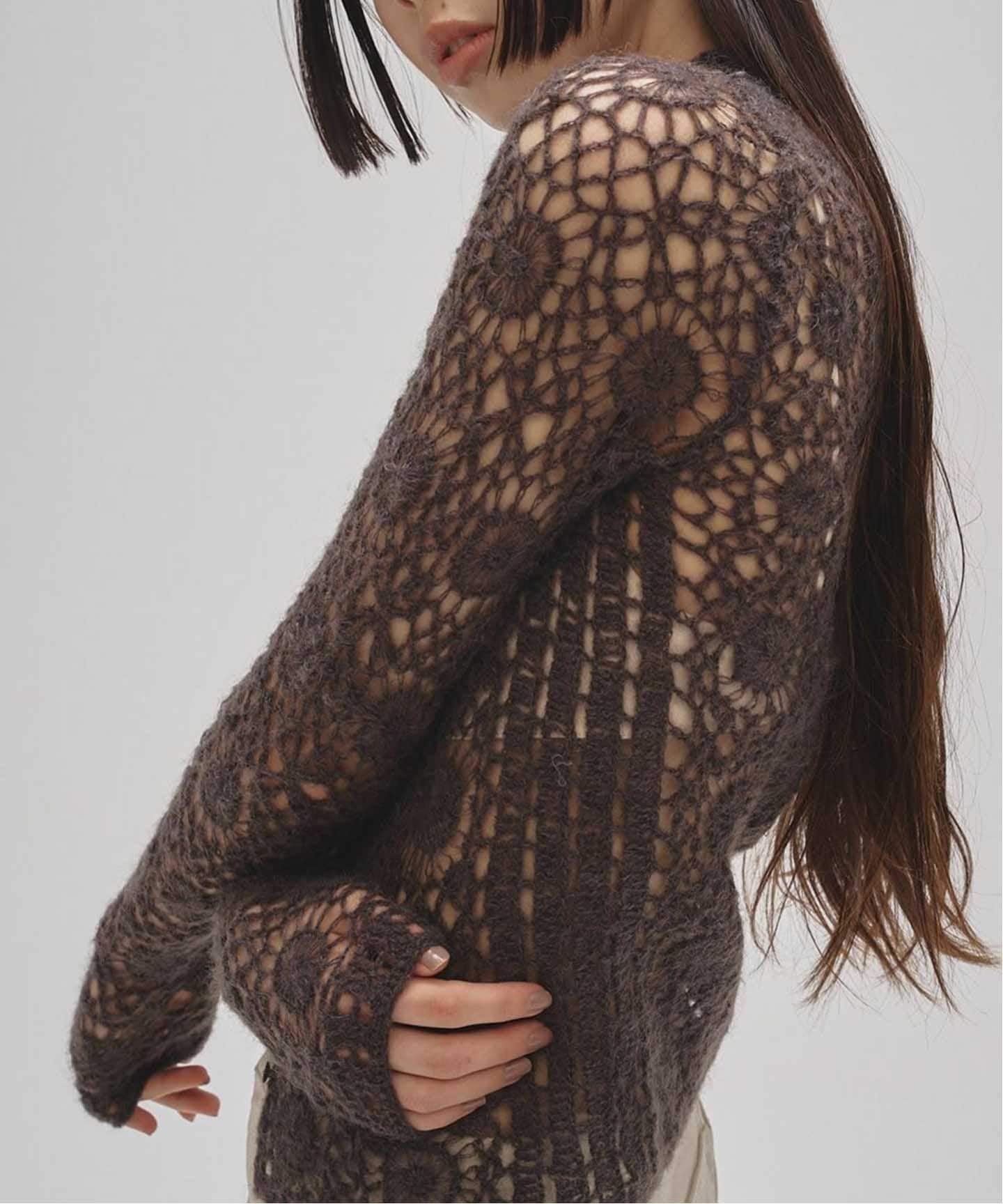 TODAYFUL Mohair Crochet Knitshirts（ニット／セーター