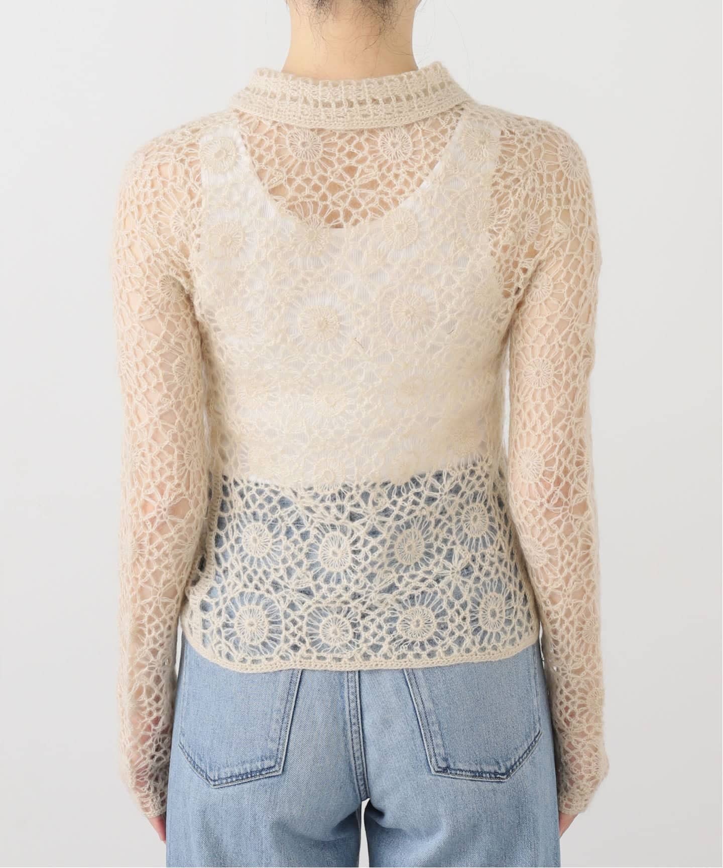 トップス todayful Mohair Crochet Knitshirts TODAYFUL (トゥデイフル）Mohair Crochet Knitshirts☆ 25秋冬予約