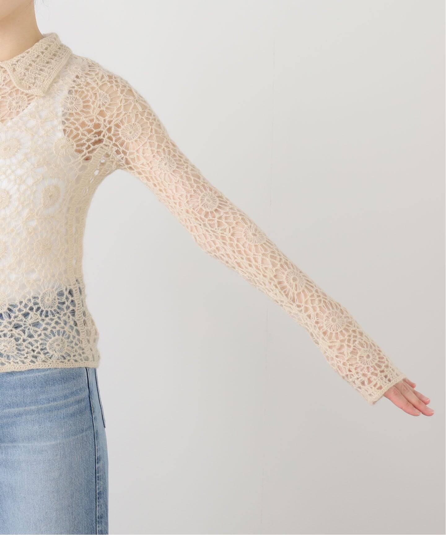 TODAYFUL Mohair Crochet Knitshirts（ニット／セーター）｜BOICE FROM