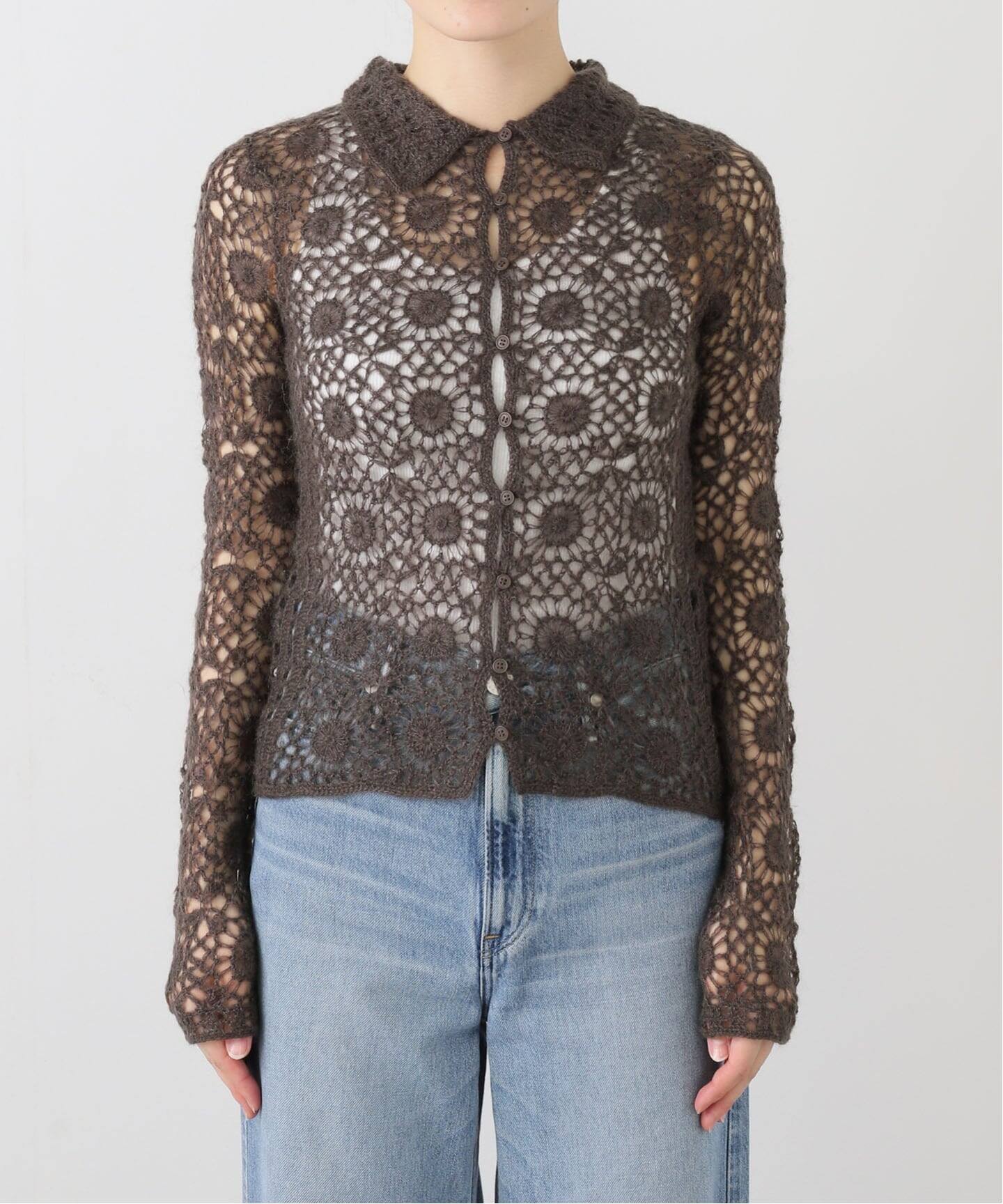 TODAYFUL Mohair Crochet Knitshirts（ニット／セーター）｜BOICE FROM