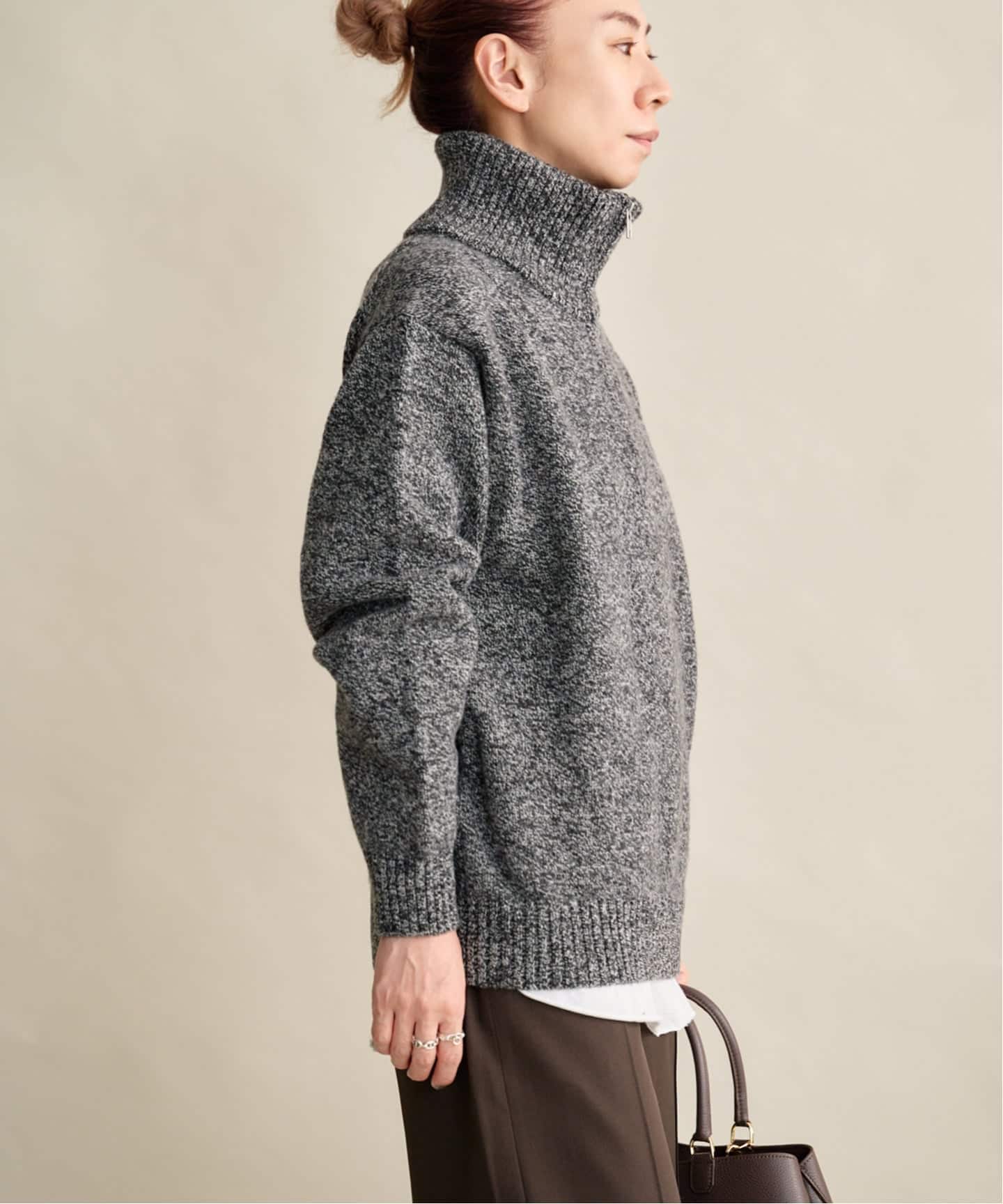 トップス ATON LAMBS WOOL | BOTTLENECK SWEATER 24AW ATON LAMBS WOOL BOTTLENECK SWEATER - メルカリ