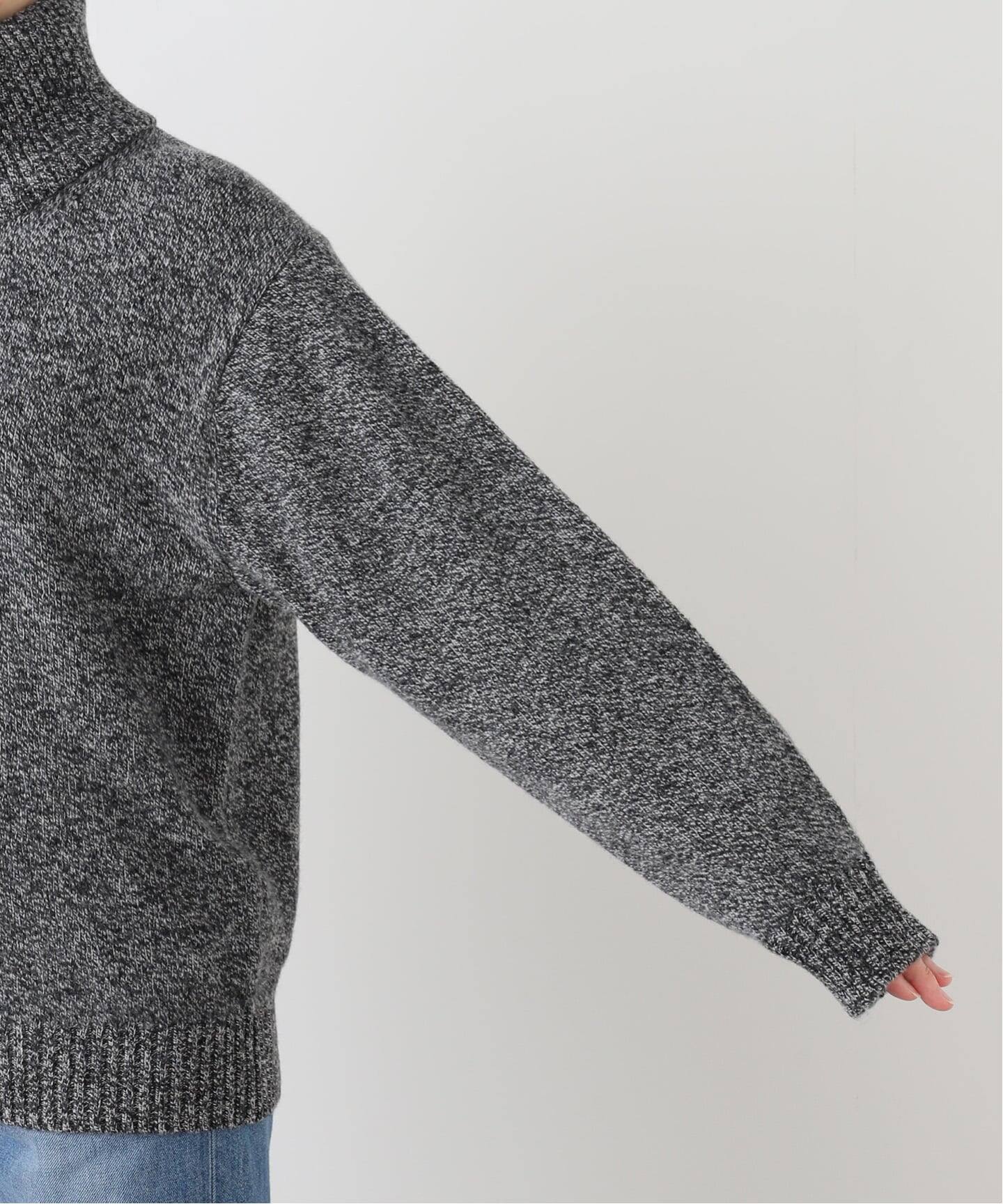 ATON LAMBS WOOL HALF ZIP SWEATER（ニット／セーター）｜BOICE FROM