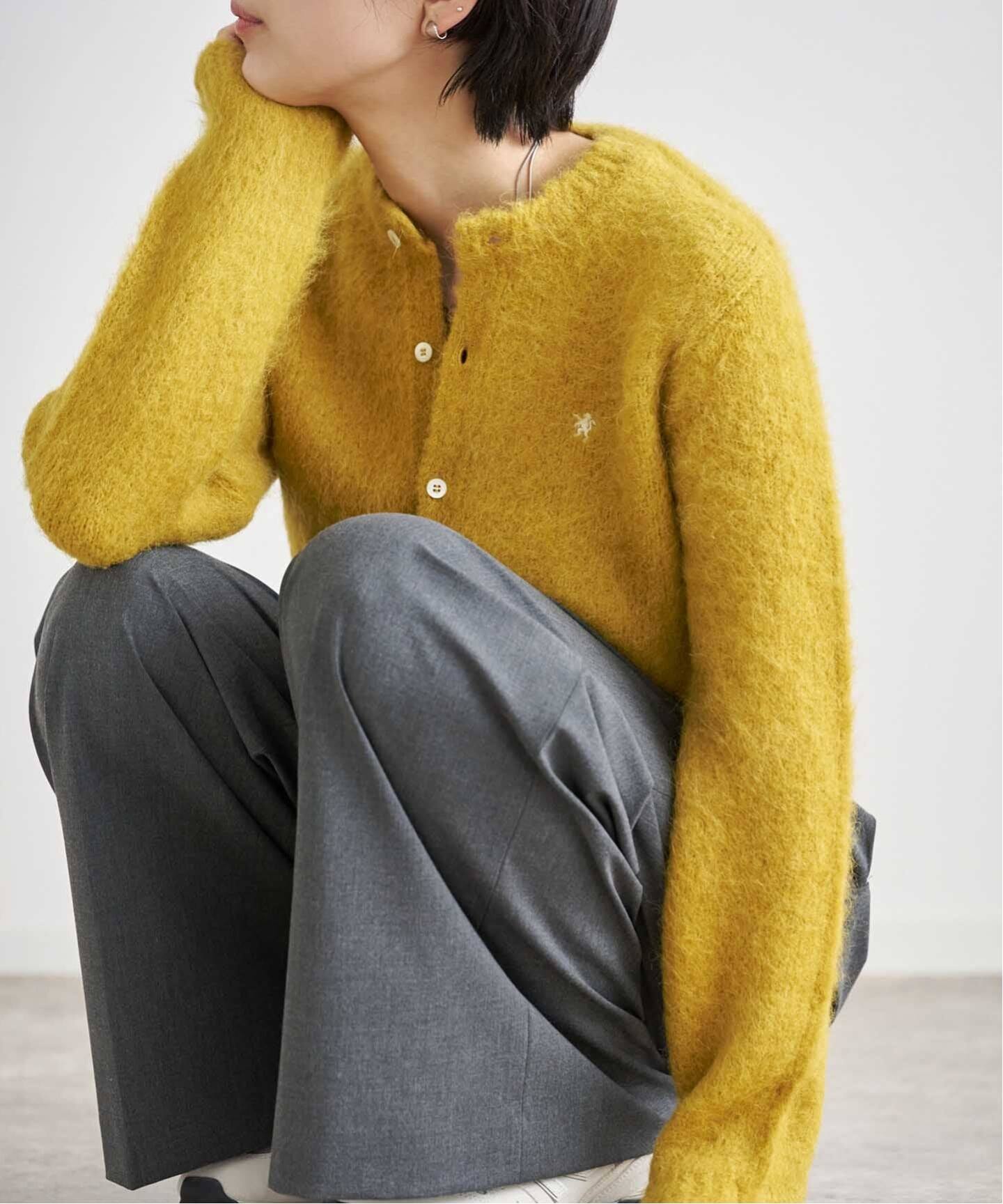 【値下げ交渉可能】IENA ベイクルーズイエロー ボタン付きニットカーディガン 値下げ交渉可能】IENA ベイクルーズイエロー ボタン付きニット