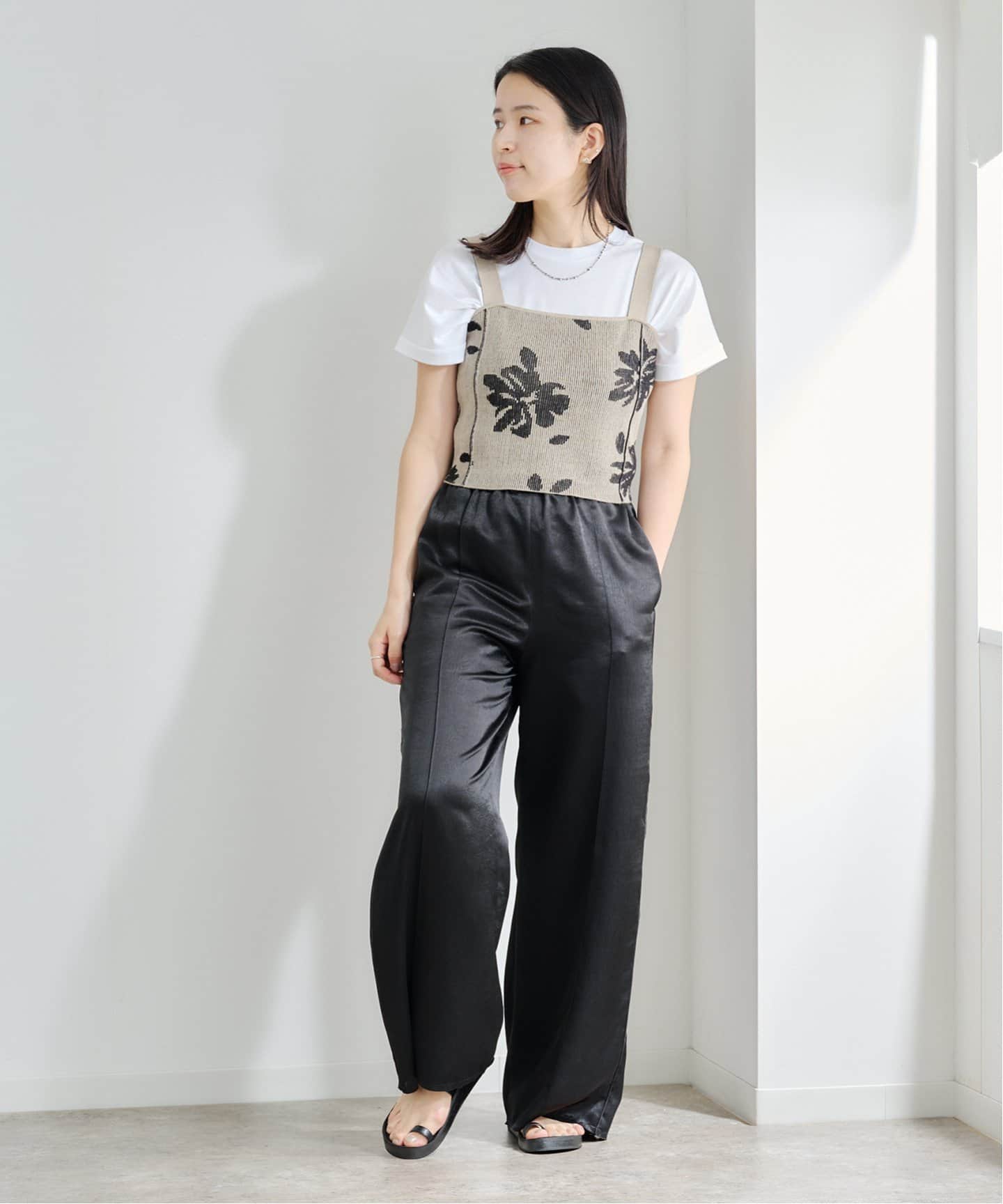 アンヌーク Botanical Knit Camisole ànuke online store（アンヌーク） / Botanical Knit