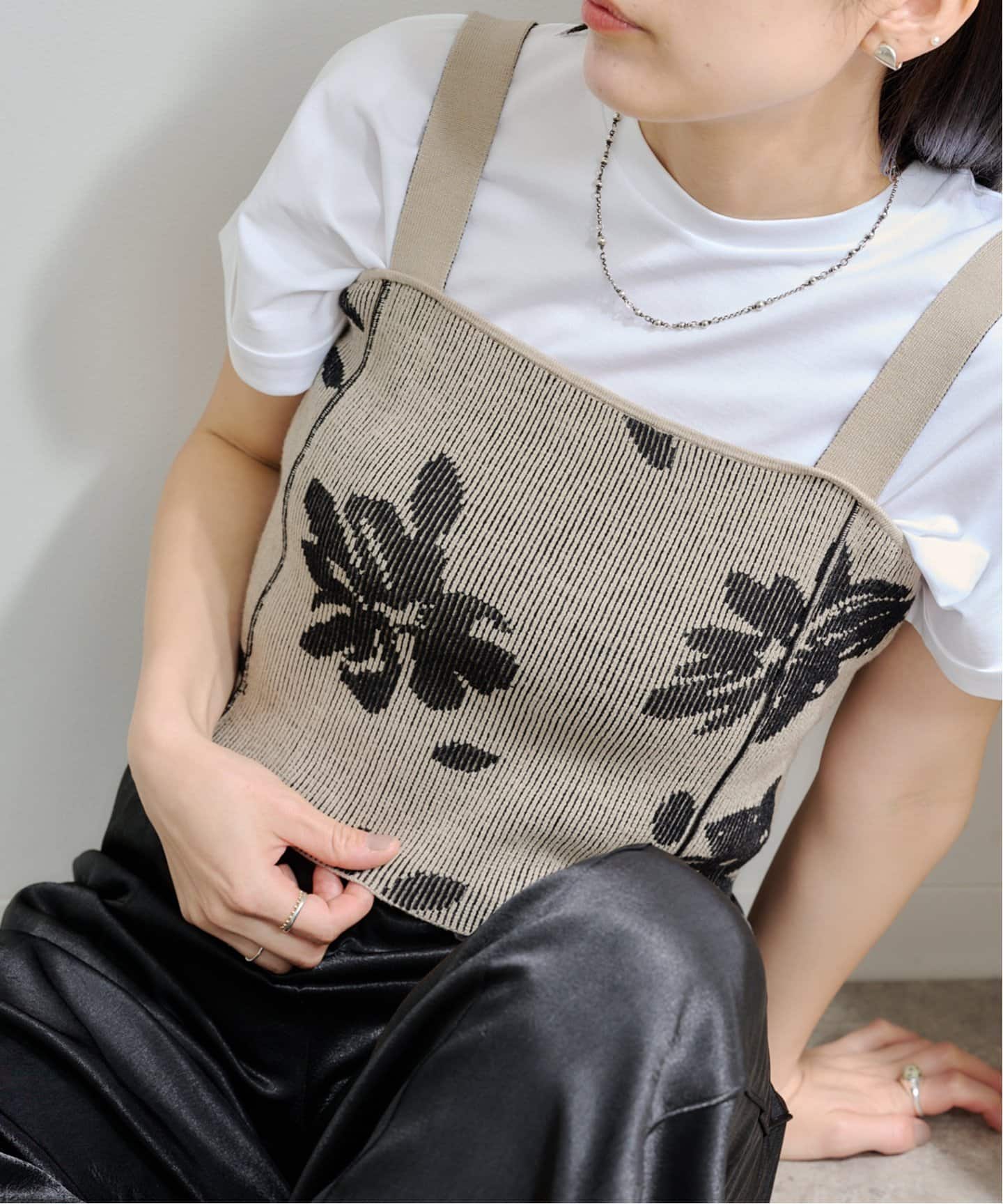 アンヌーク Botanical Knit Camisole ànuke online store（アンヌーク） / Botanical Knit
