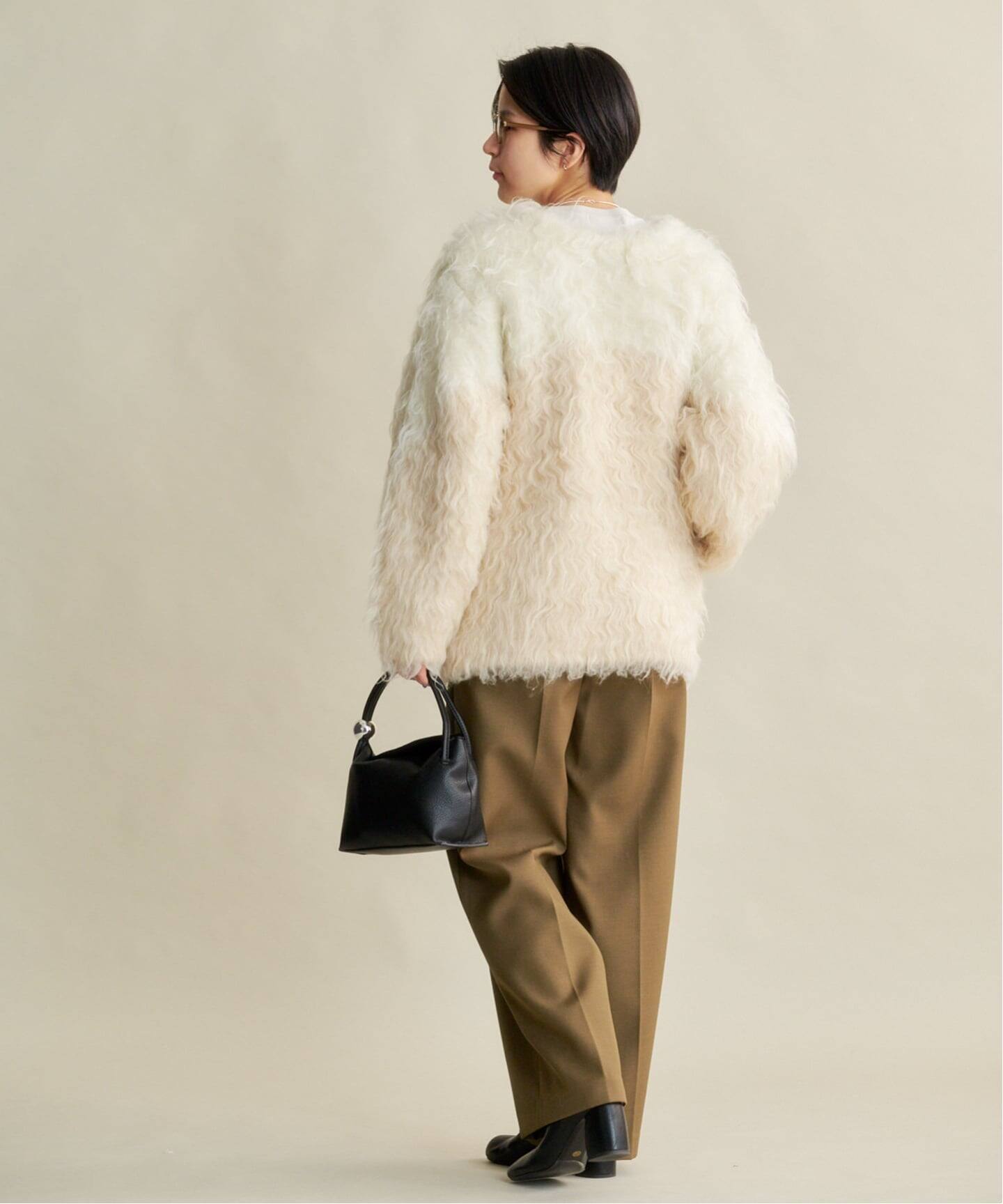 CLANE BI COLOR SHAGGY KNIT CARDIGAN（ニット／セーター）｜BOICE