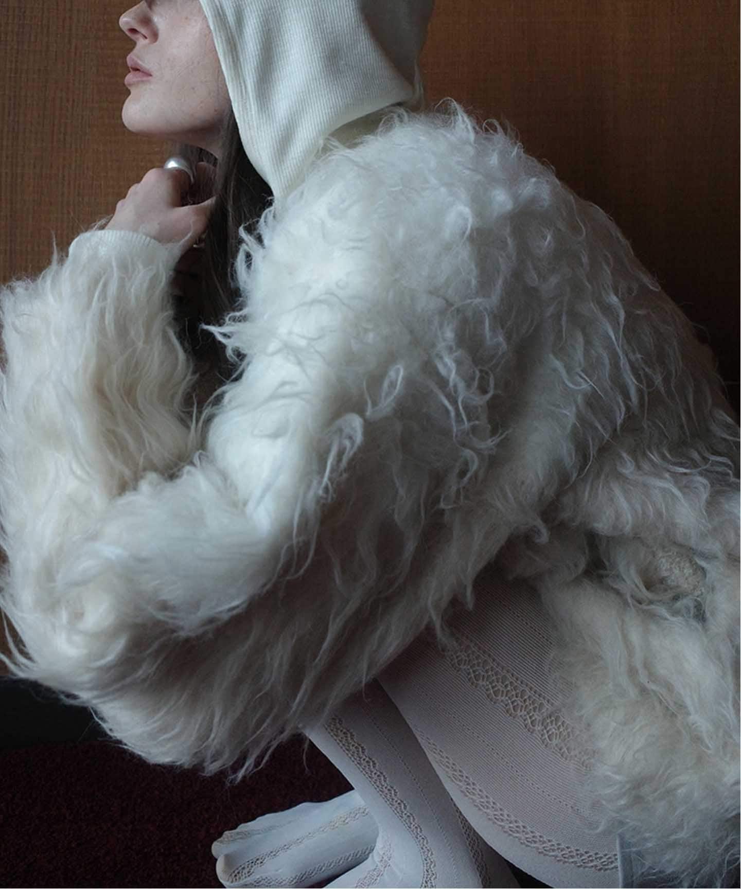 CLANE BI COLOR SHAGGY KNIT CARDIGAN（ニット／セーター）｜BOICE