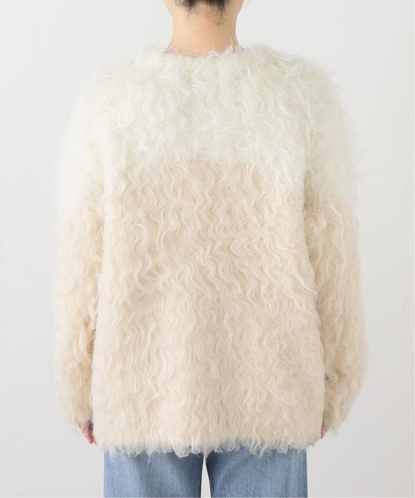 CLANE BI COLOR SHAGGY KNIT CARDIGAN（ニット／セーター）｜BOICE