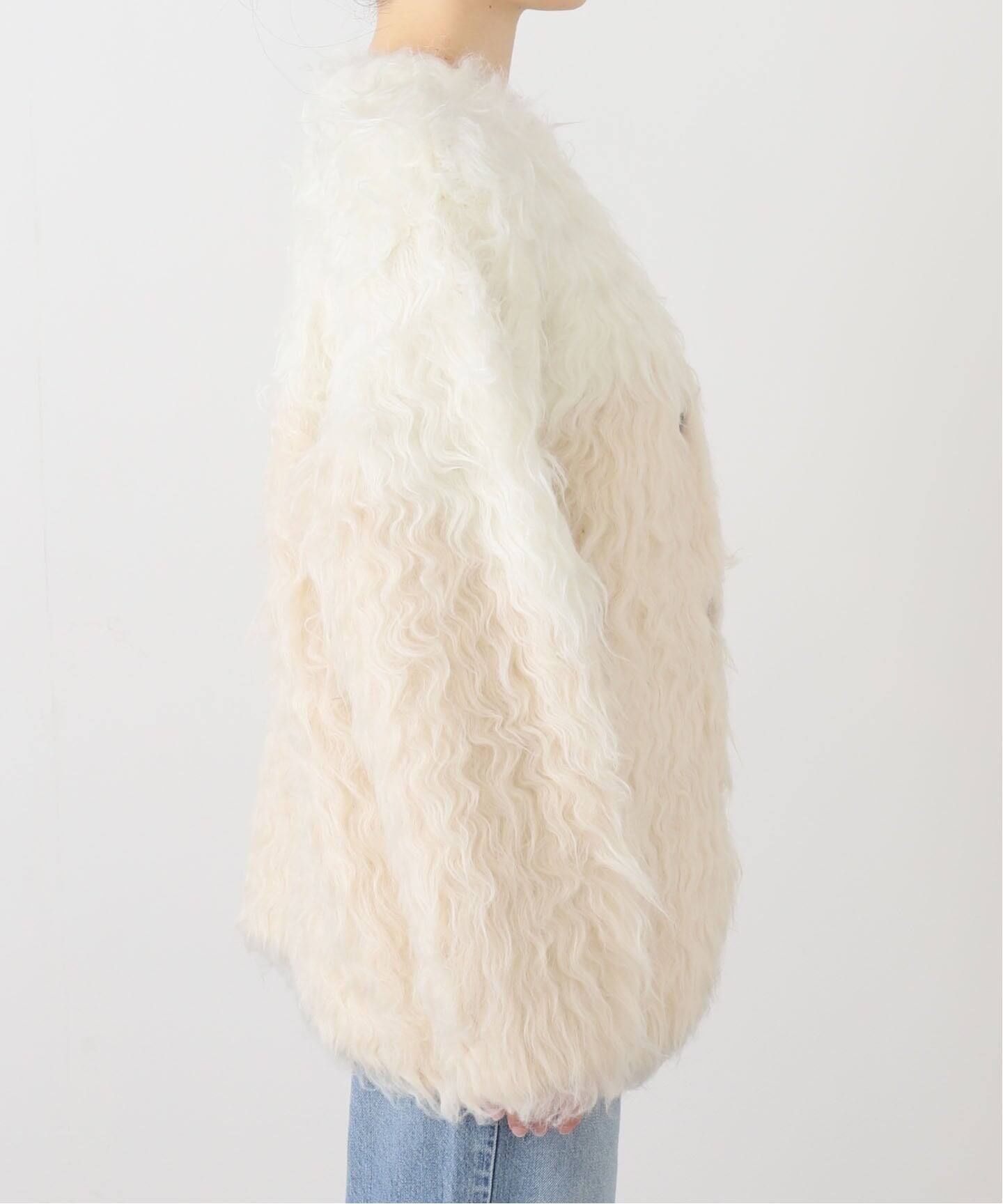CLANE BI COLOR SHAGGY KNIT CARDIGAN（ニット／セーター）｜BOICE