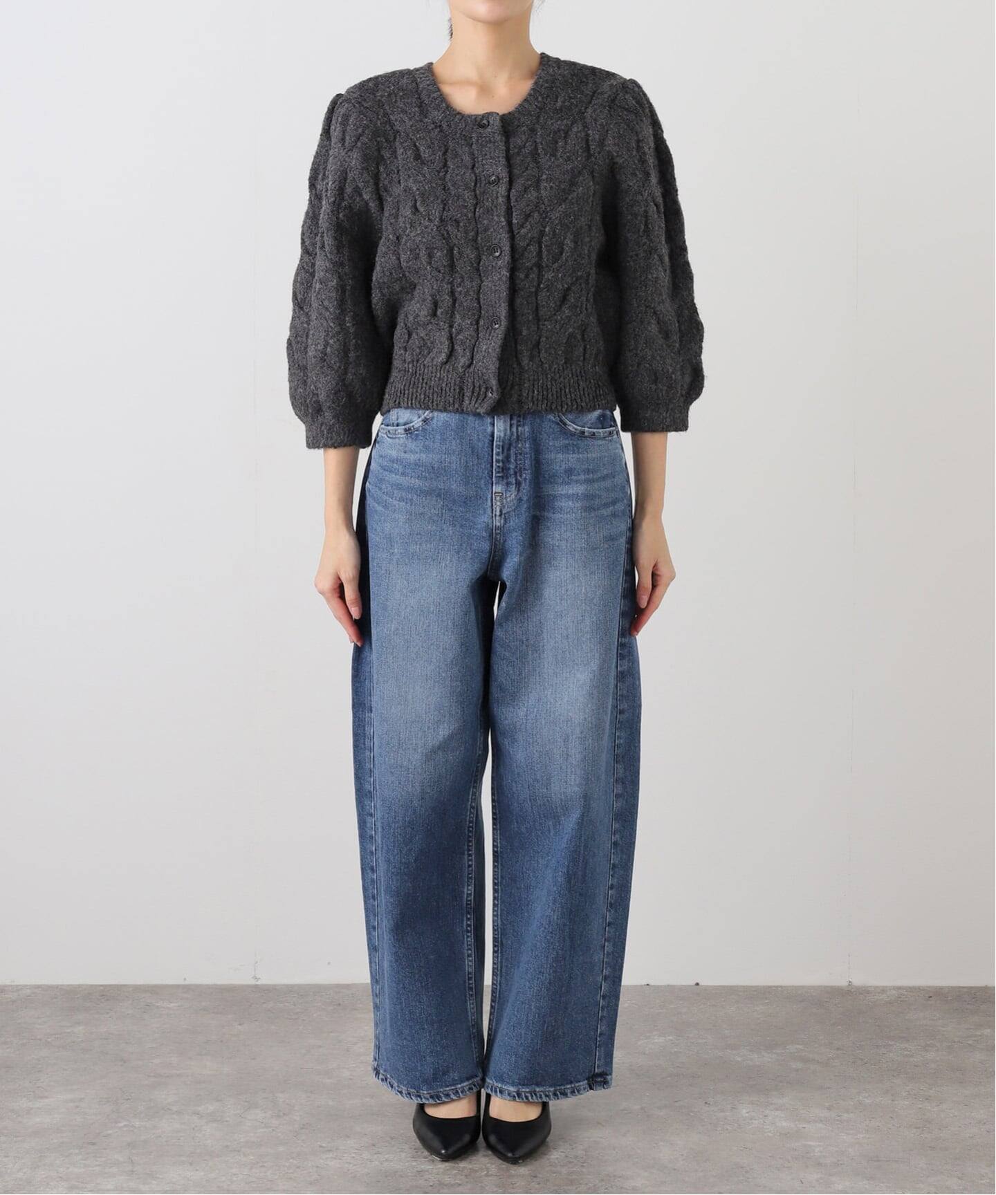 トップス anuke Halfsleeve Cable Cardigan anuke Halfsleeve Cable Cardigan（カーディガン）｜BOICE FROM