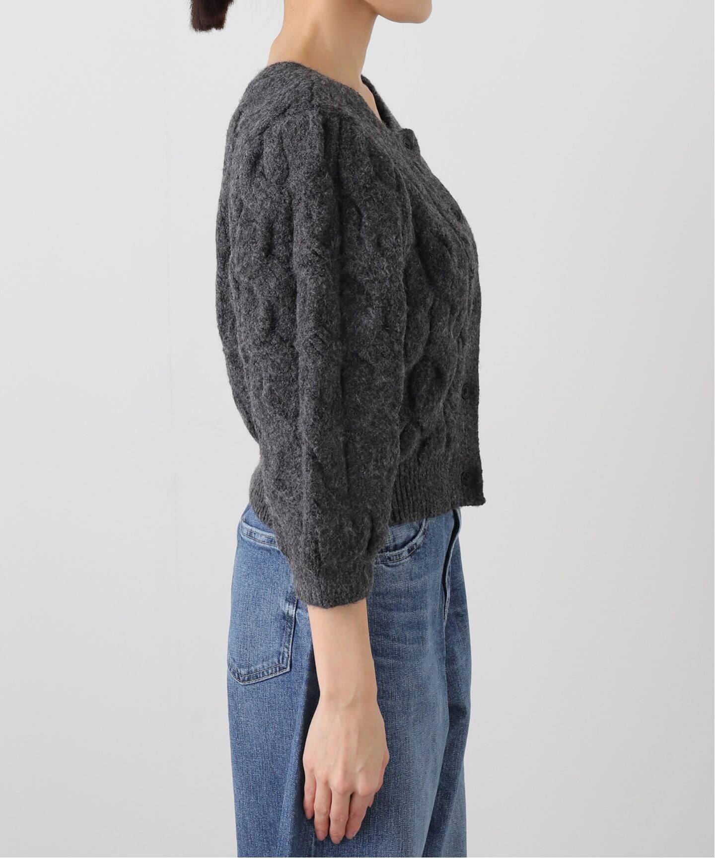 トップス anuke Halfsleeve Cable Cardigan anuke Halfsleeve Cable Cardigan（カーディガン）｜BOICE FROM