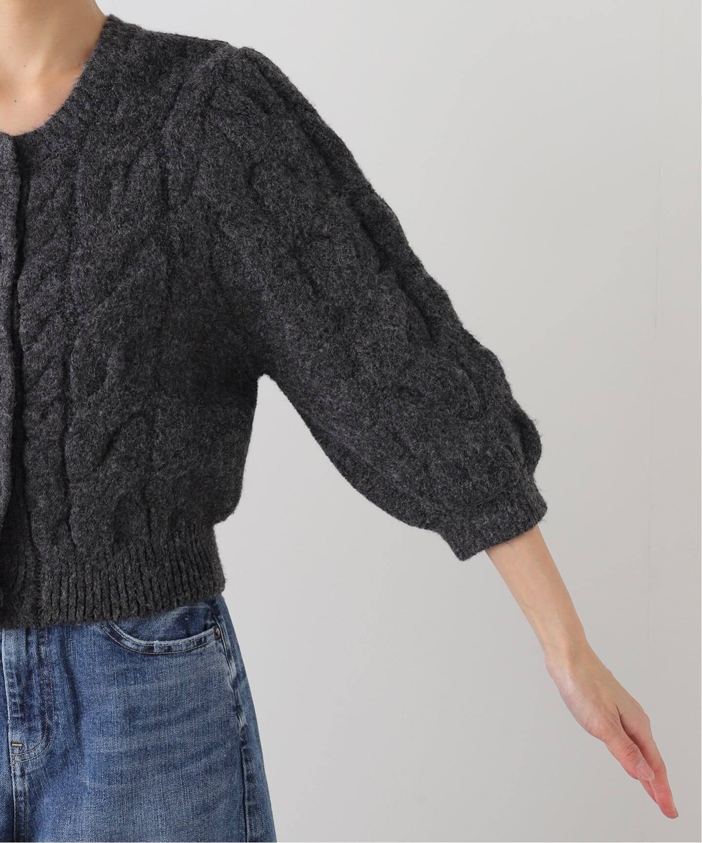 トップス anuke Halfsleeve Cable Cardigan Halfsleeve Cable Cardigan（カーディガン/ボレロ）｜anuke