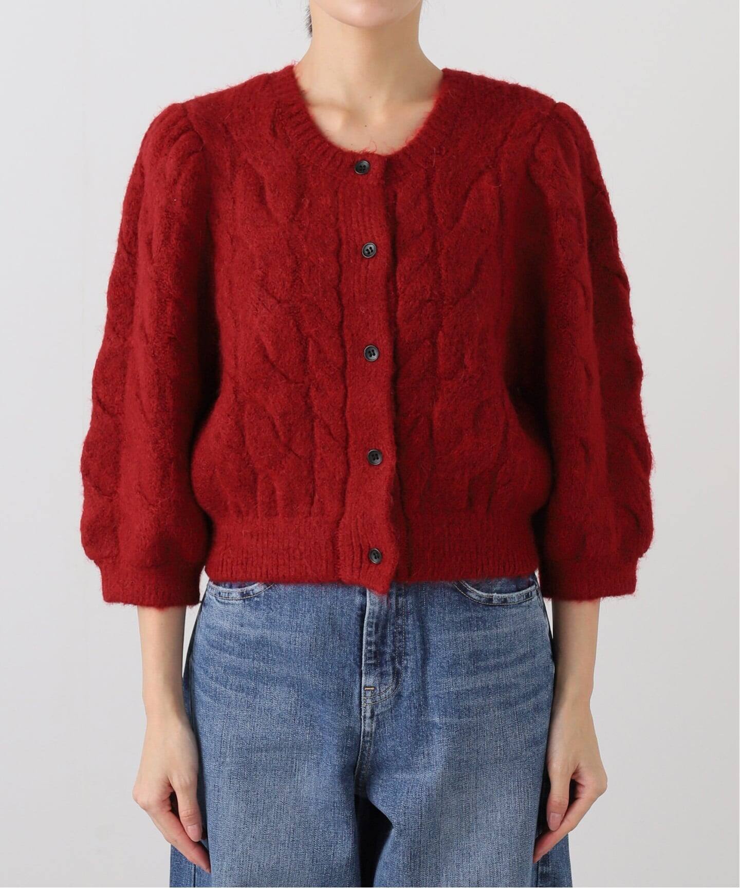 anuke Halfsleeve Cable Cardigan（カーディガン）｜BOICE FROM