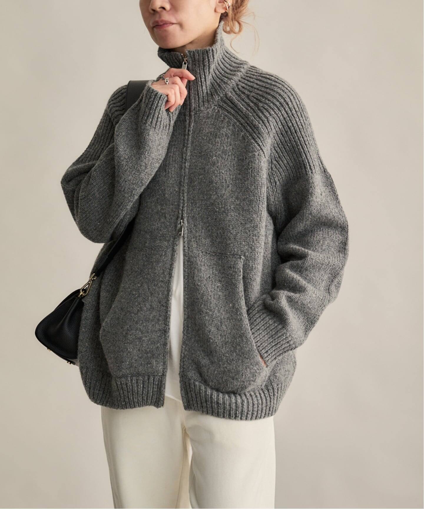 トップス CLANE POCKET ZIP KNIT TOPS POCKET ZIP KNIT TOPS｜TOPS(トップス)｜CLANE OFFICIAL ONLINE STORE