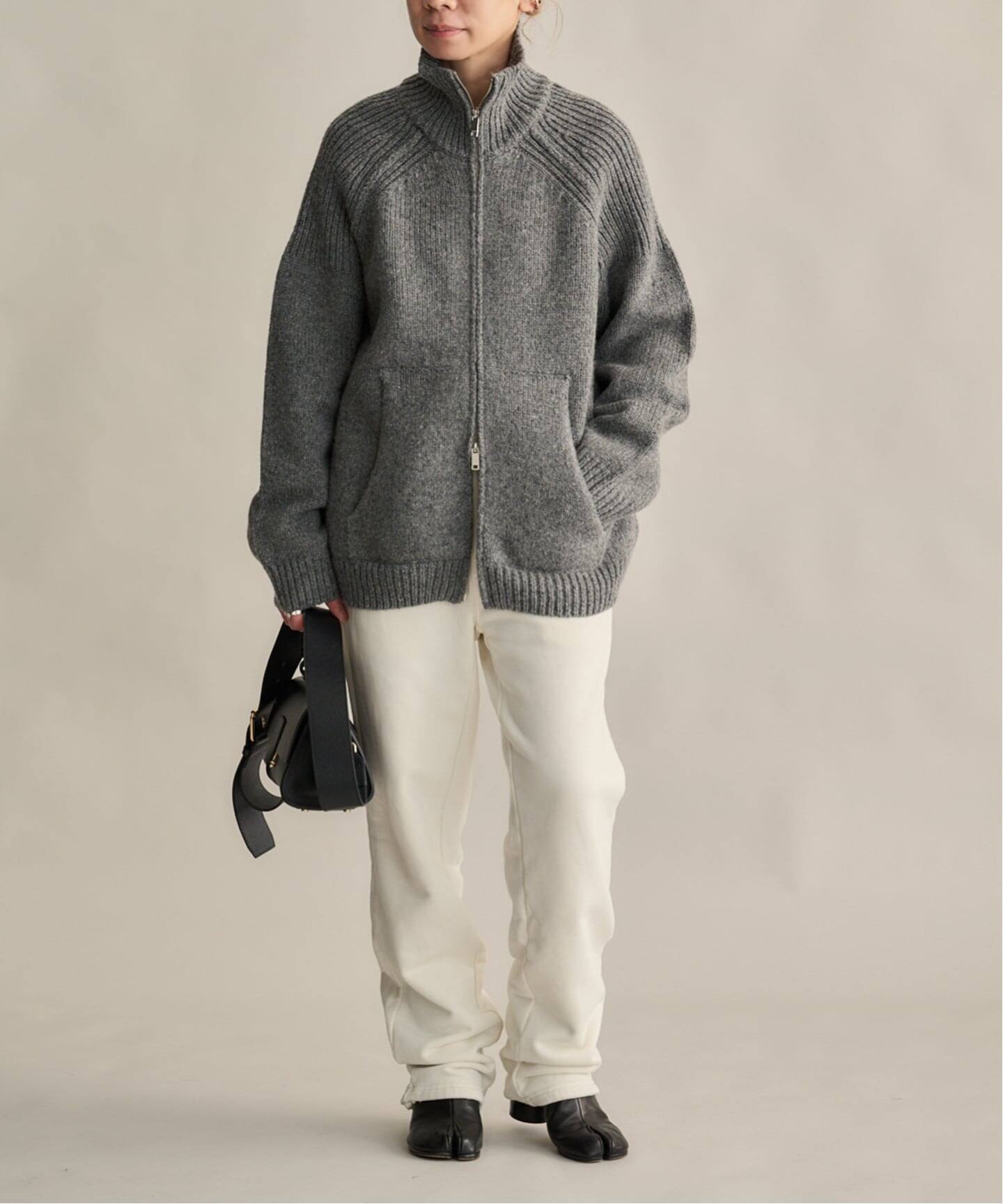 CLANE POCKET ZIP KNIT TOPS（ニット／セーター）｜BOICE FROM