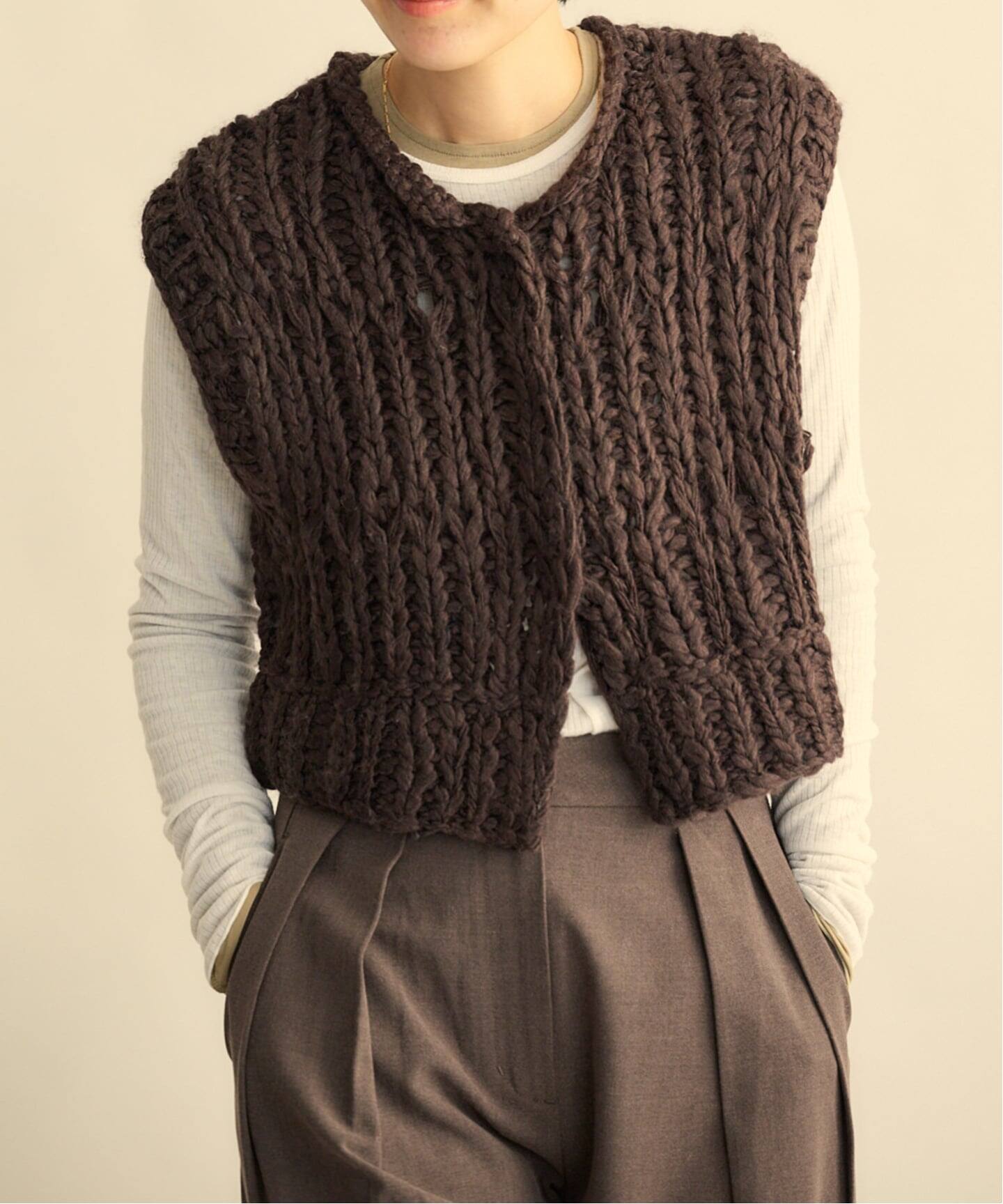 TODAYFUL　Mix Handknit Vest TODAYFUL Mix Handknit Vest（ベスト）｜BOICE FROM BAYCREW'S（ボイス