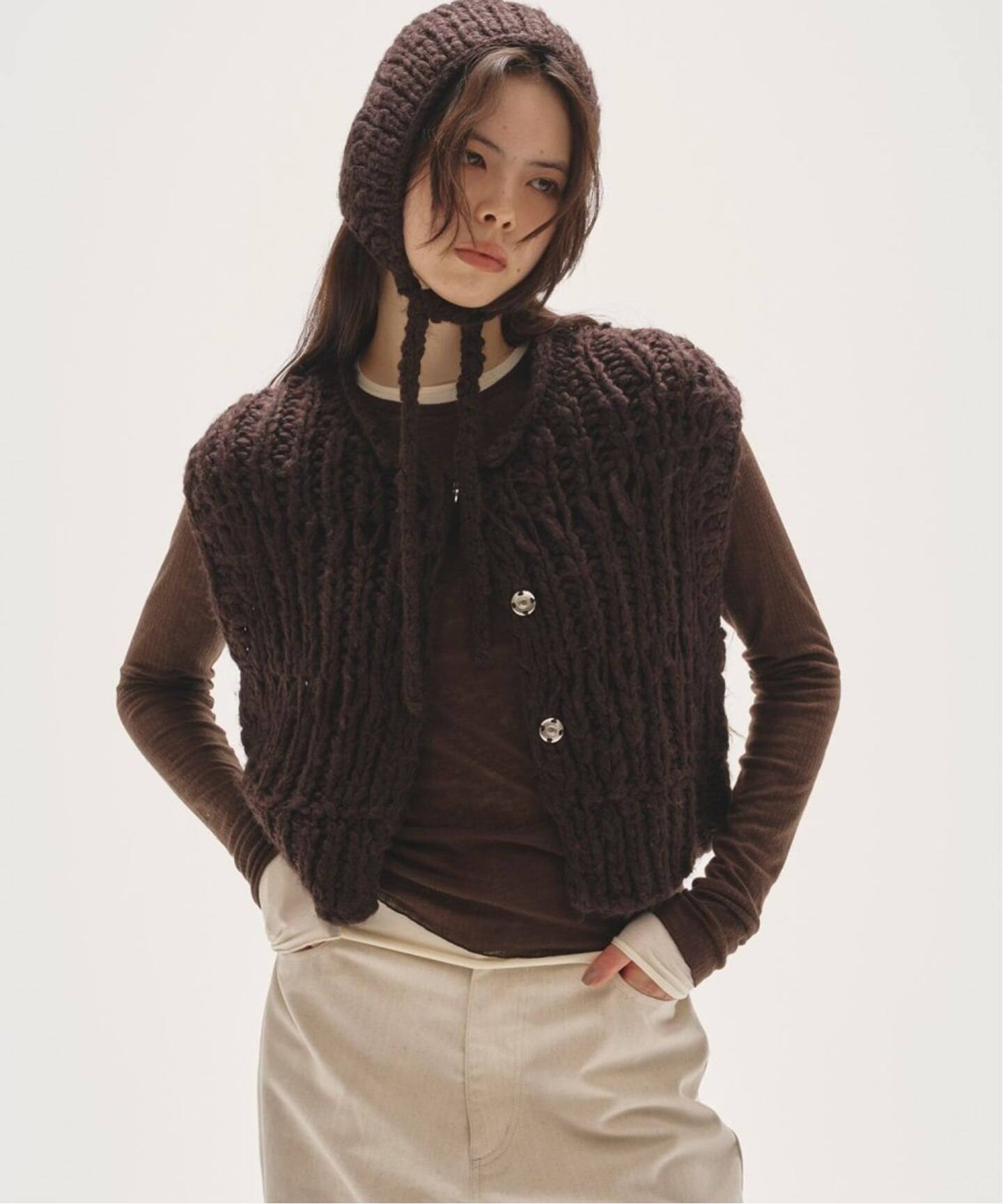 TODAYFUL Mix Handknit Vest（ベスト）｜BOICE FROM BAYCREW'S（ボイス