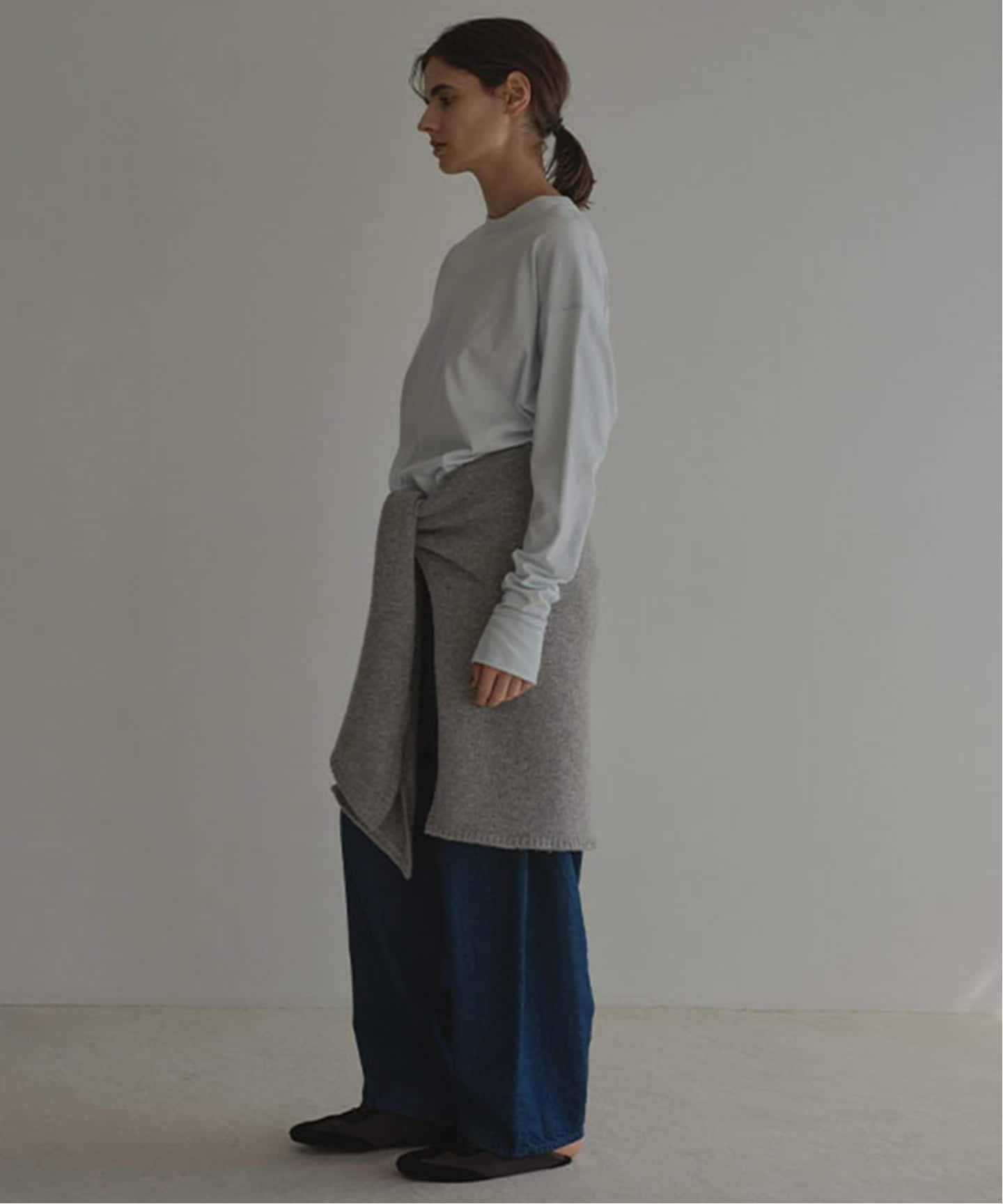 ETRE TOKYO レイヤードニットラップスカート（ニット／セーター