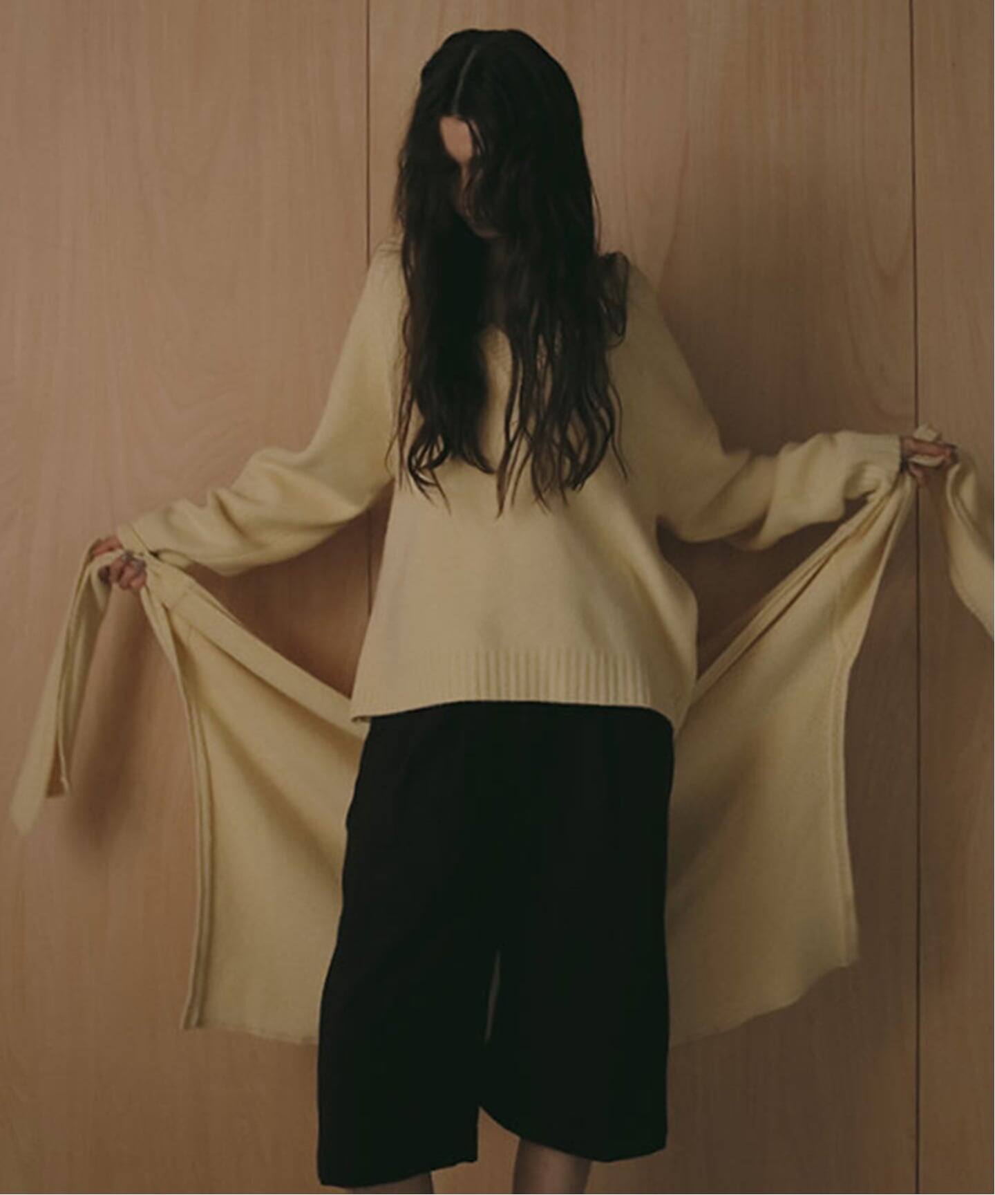 ETRE TOKYO レイヤードニットラップスカート（ニット／セーター