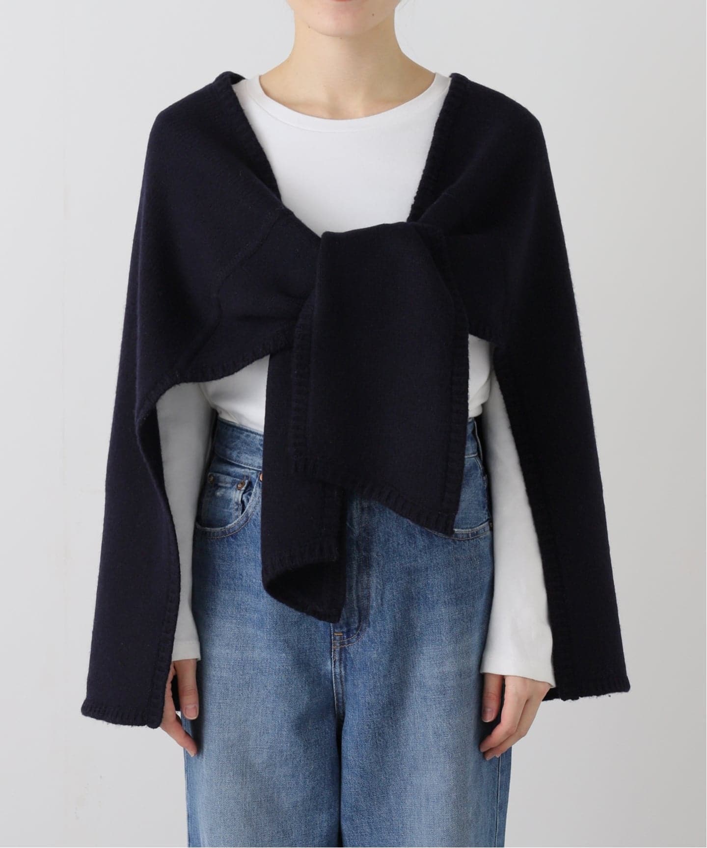 ETRE TOKYO レイヤードニットラップスカート（ニット／セーター