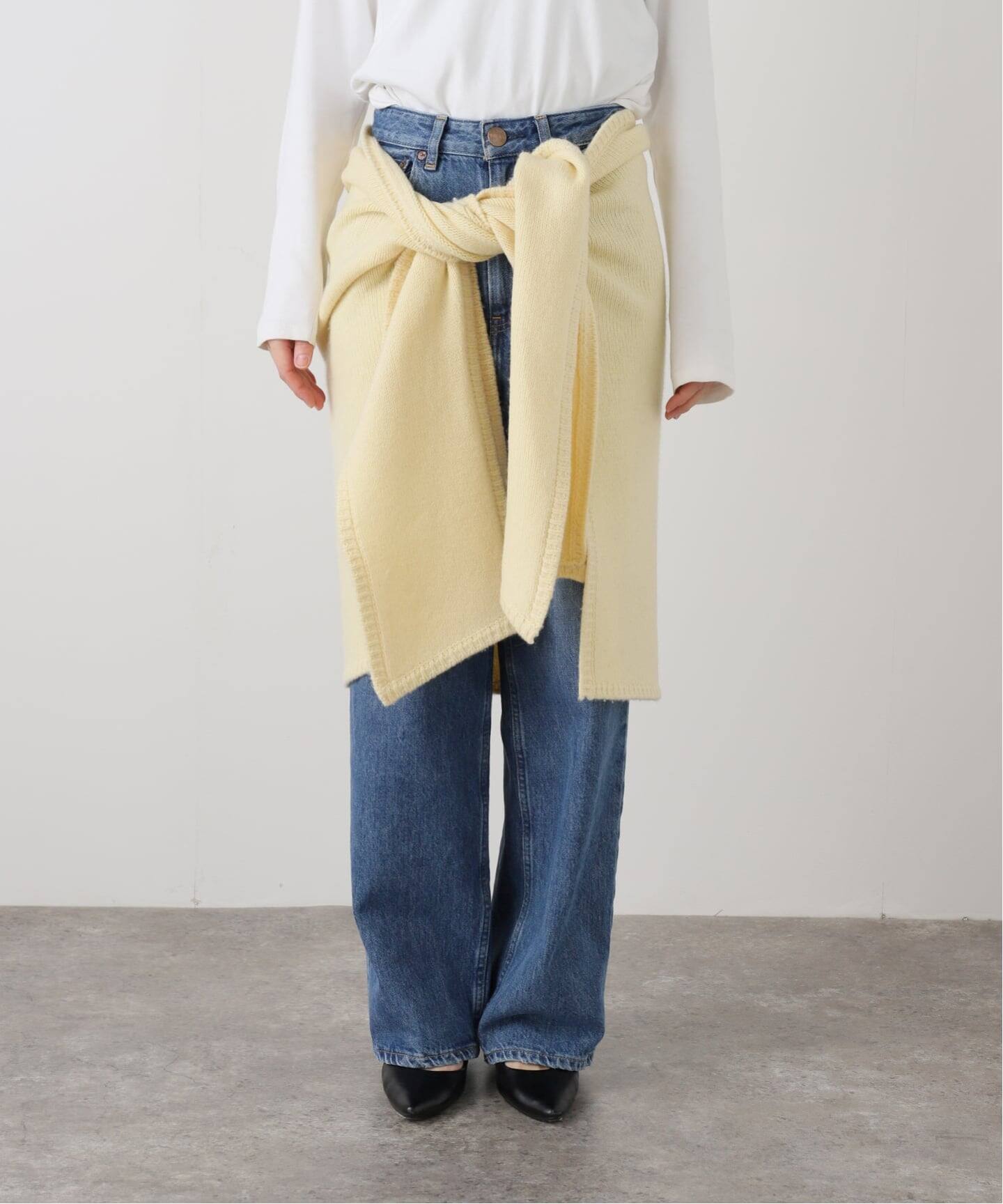 ETRE TOKYO レイヤードニットラップスカート（ニット／セーター