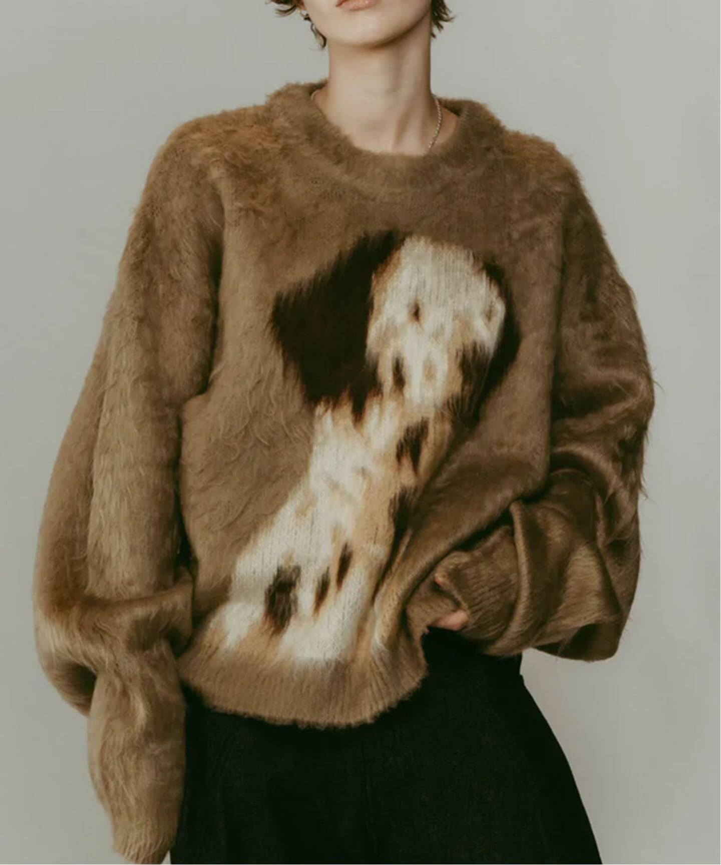 KnuthMarf dalmatian shaggy knit（ニット／セーター）｜BOICE FROM