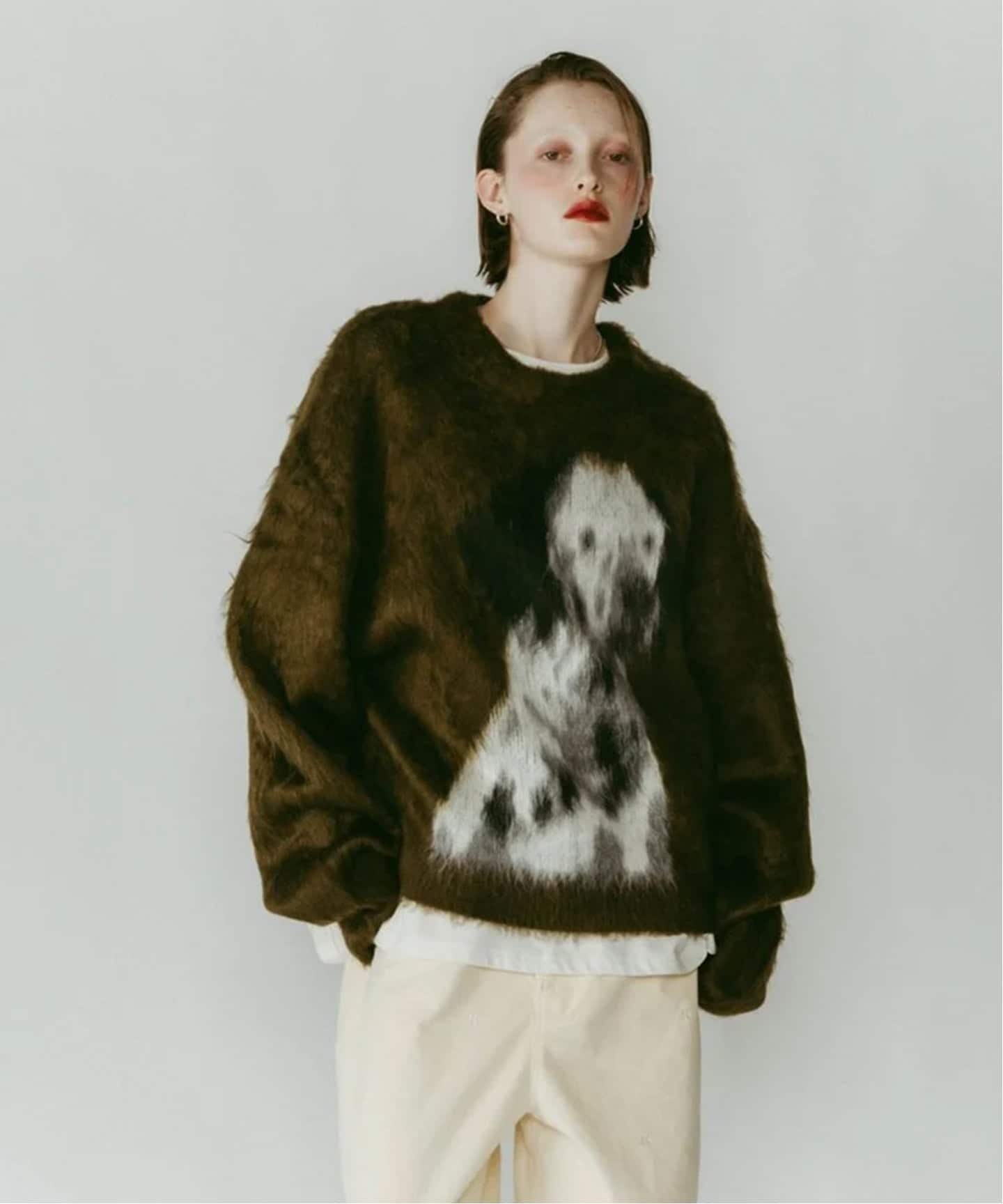 KnuthMarf dalmatian shaggy knit（ニット／セーター）｜BOICE FROM