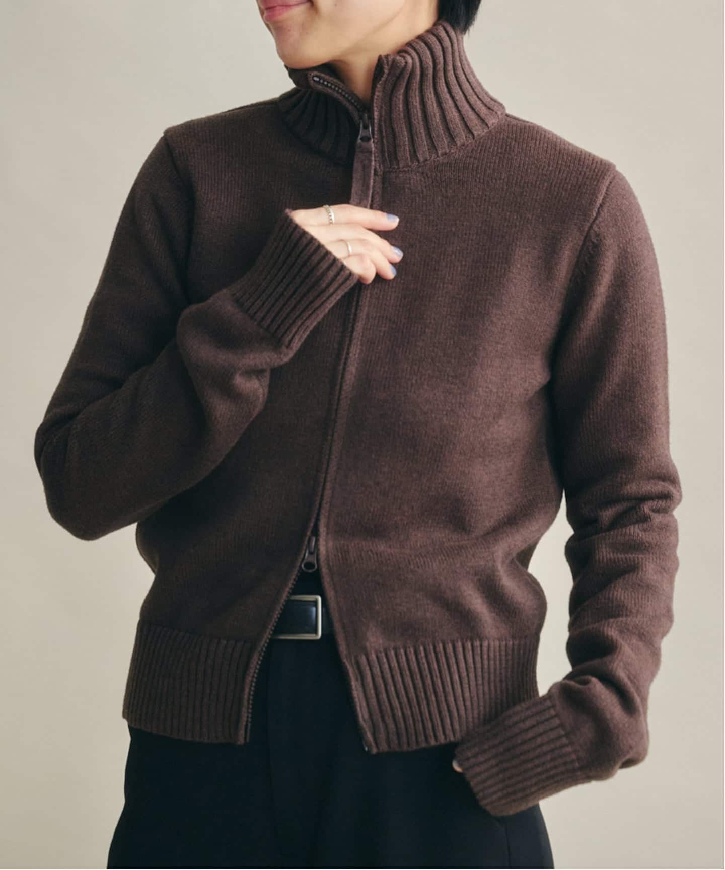 TODAYFUL Compact Zip Knit（ニット／セーター）｜BOICE FROM
