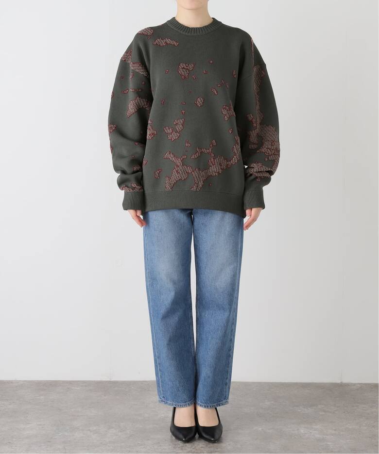 BAL JACQUARD COTTON CREWNECK SWEATER BAL-2166（ニット／セーター 