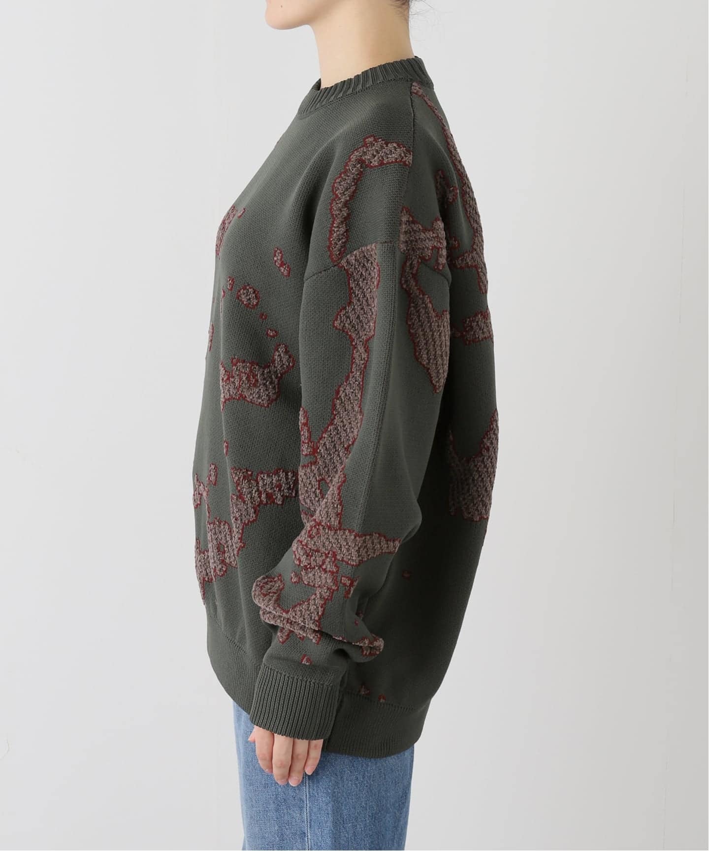 トップス BAL JACQUARD COTTON CREWNECK SWEATER BAL / バル JACQUARD COTTON CREWNECK SWEATER（ニット