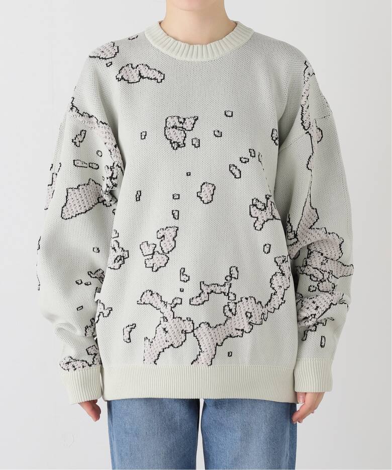 BAL JACQUARD COTTON CREWNECK SWEATER BAL-2166（ニット／セーター 