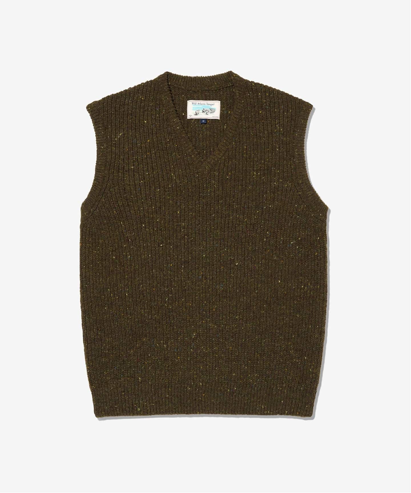NOAH / Shetland wool/シェットランドウール/ポルトガル製/ニットベスト(厚手)/L/GRY// NOAH ウールニットベスト L NOAH◇Shetland wool/シェットランドウール