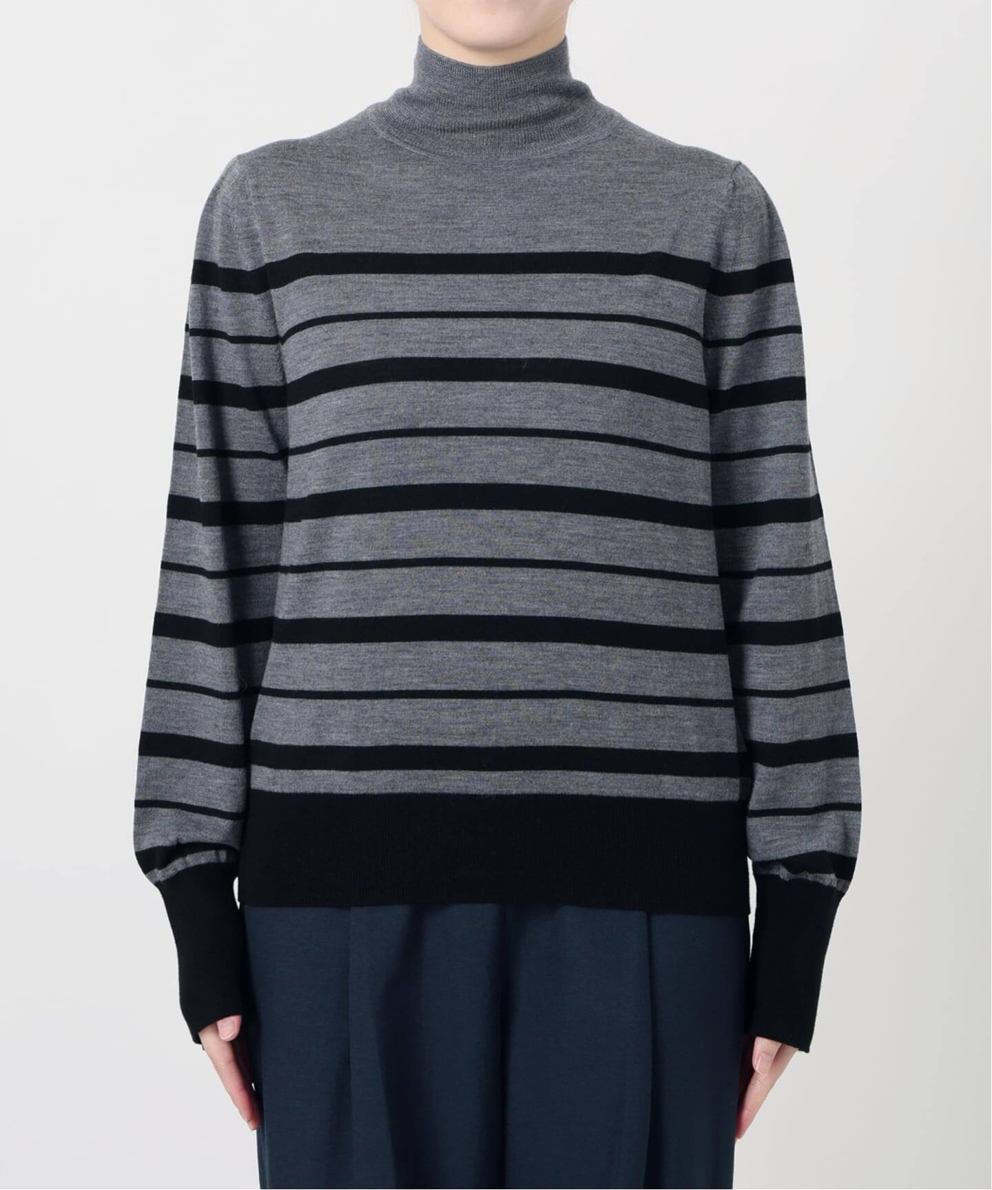 洗える】ウォッシャブルウールフレンチボーダーニット（ニット