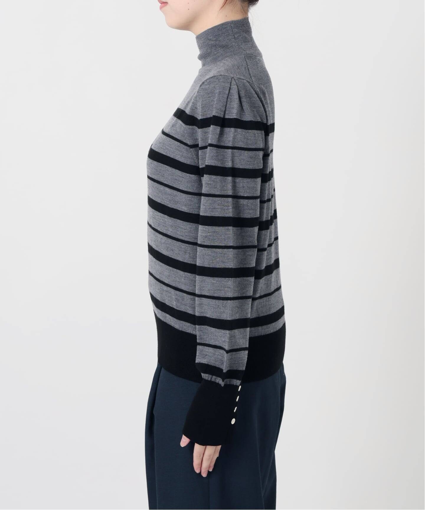 洗える】ウォッシャブルウールフレンチボーダーニット（ニット