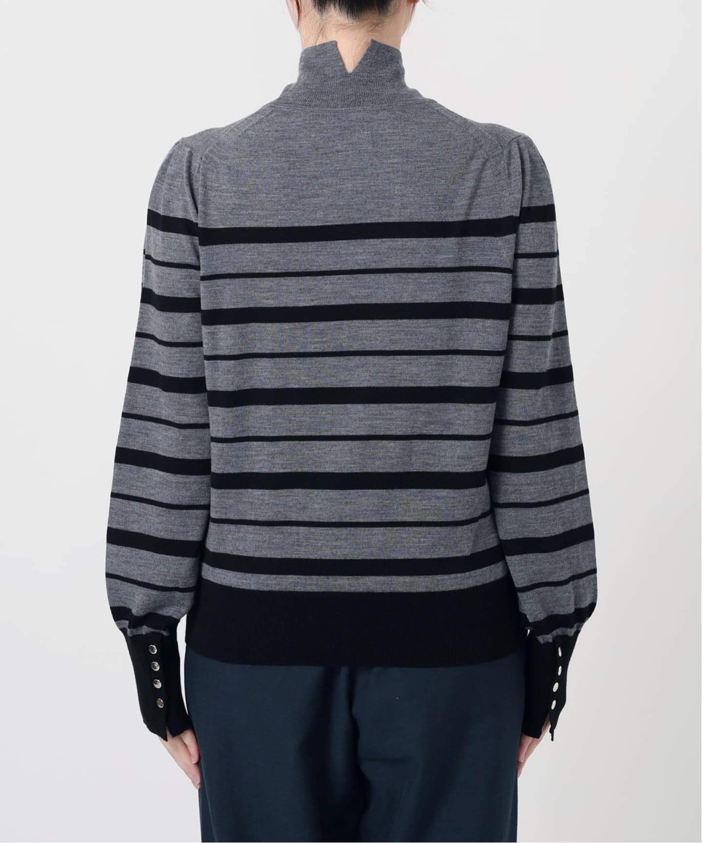 洗える】ウォッシャブルウールフレンチボーダーニット（ニット