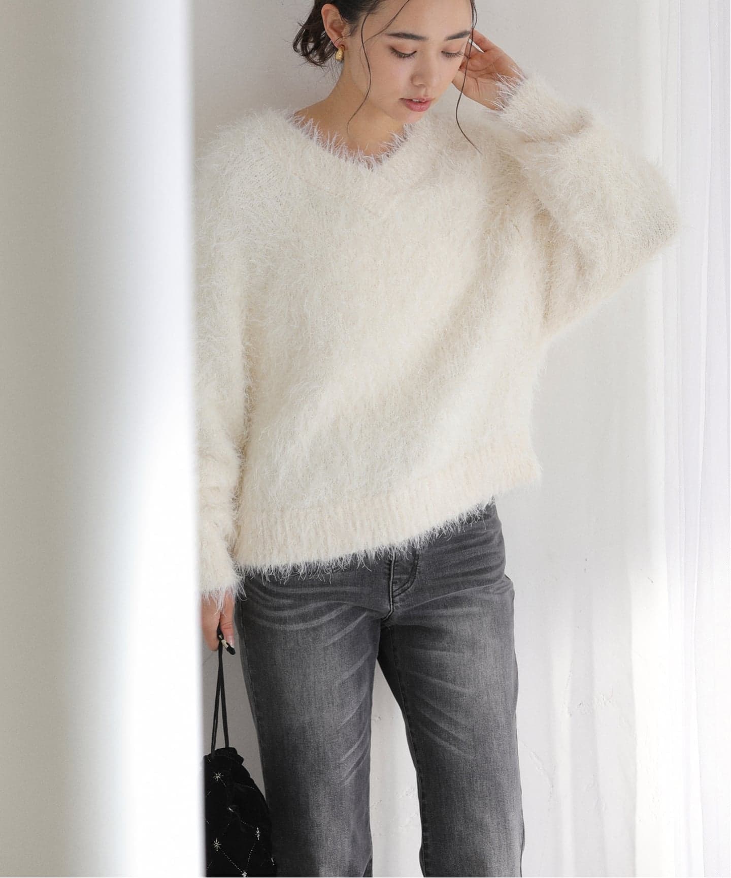 ラ トータリテ（La TOTALITE）/【洗える】2WAYフェザーニット 洗える】2WAYフェザーニット（ニット／セーター）｜La Totalite（ラ