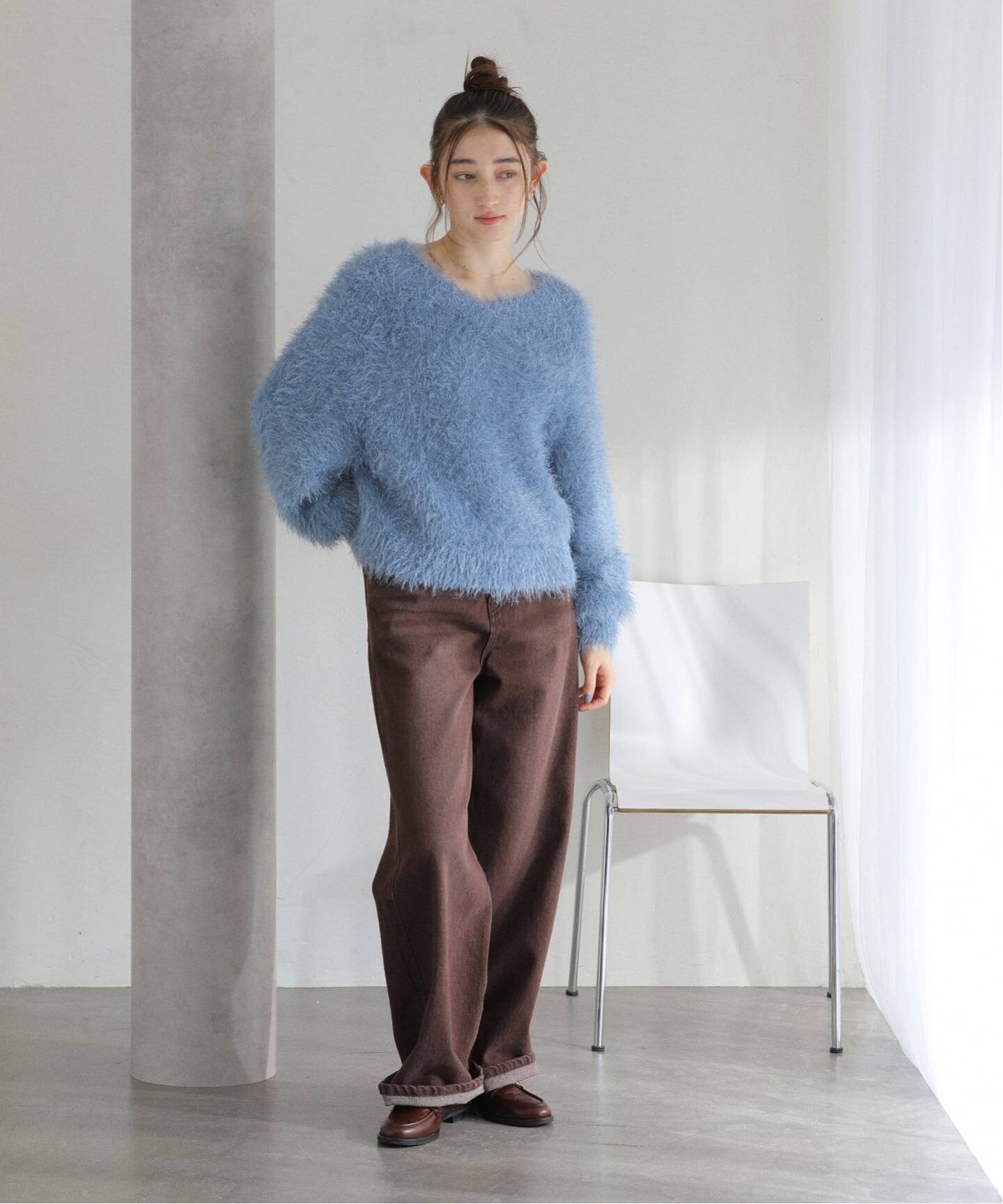 洗える】2WAYフェザーニット（ニット／セーター）｜La Totalite（ラ