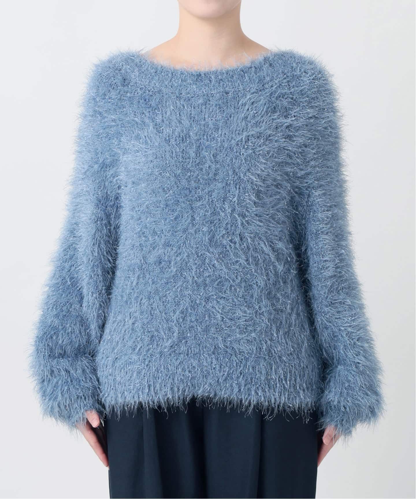 新品 2025AW La Totalité 2WAYフェザーニット 洗える 洗える】2WAYフェザーニット（ニット／セーター）｜La Totalite（ラ