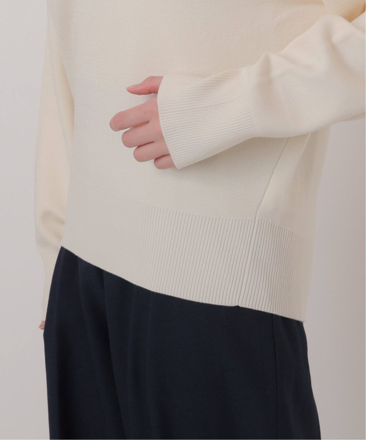 洗える】接結クルーネックプルオーバー（ニット／セーター）｜La