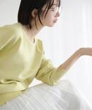《追加3》【洗える】接結クルーネックプルオーバー