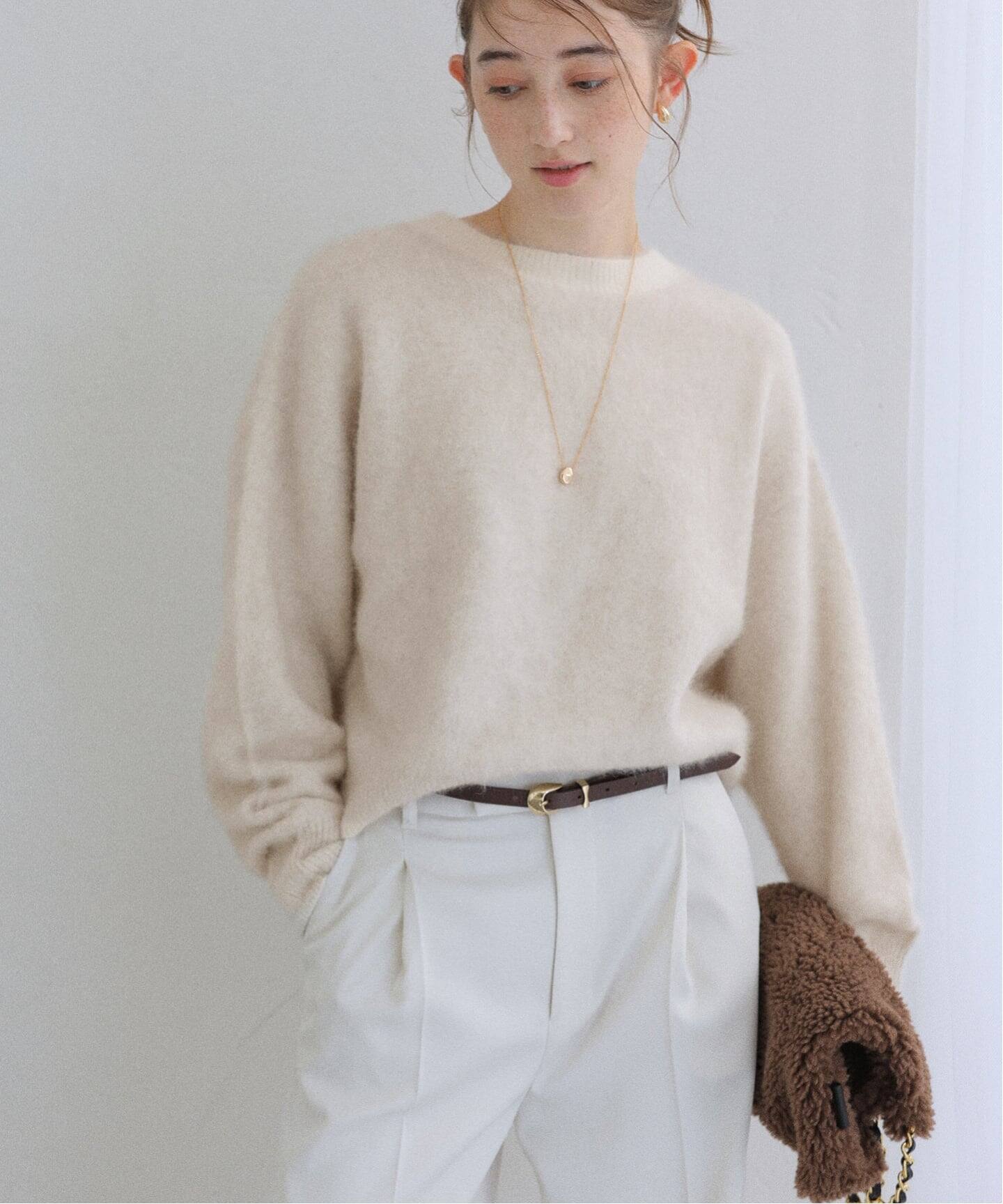 ラ トータリテ（La TOTALITE）/フォックスカシミヤ2WAYプルオーバー フォックスカシミヤ2WAYプルオーバー（ニット／セーター）｜La