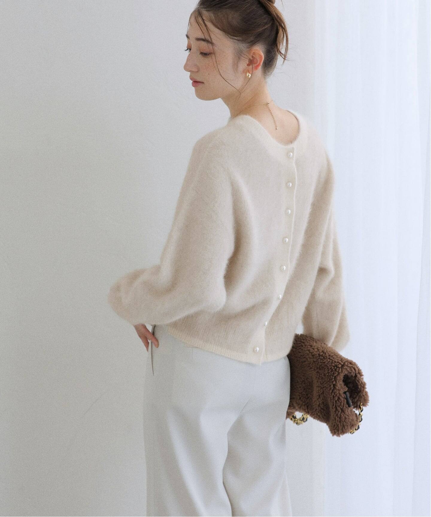 フォックスカシミヤ2WAYプルオーバー（ニット／セーター）｜La