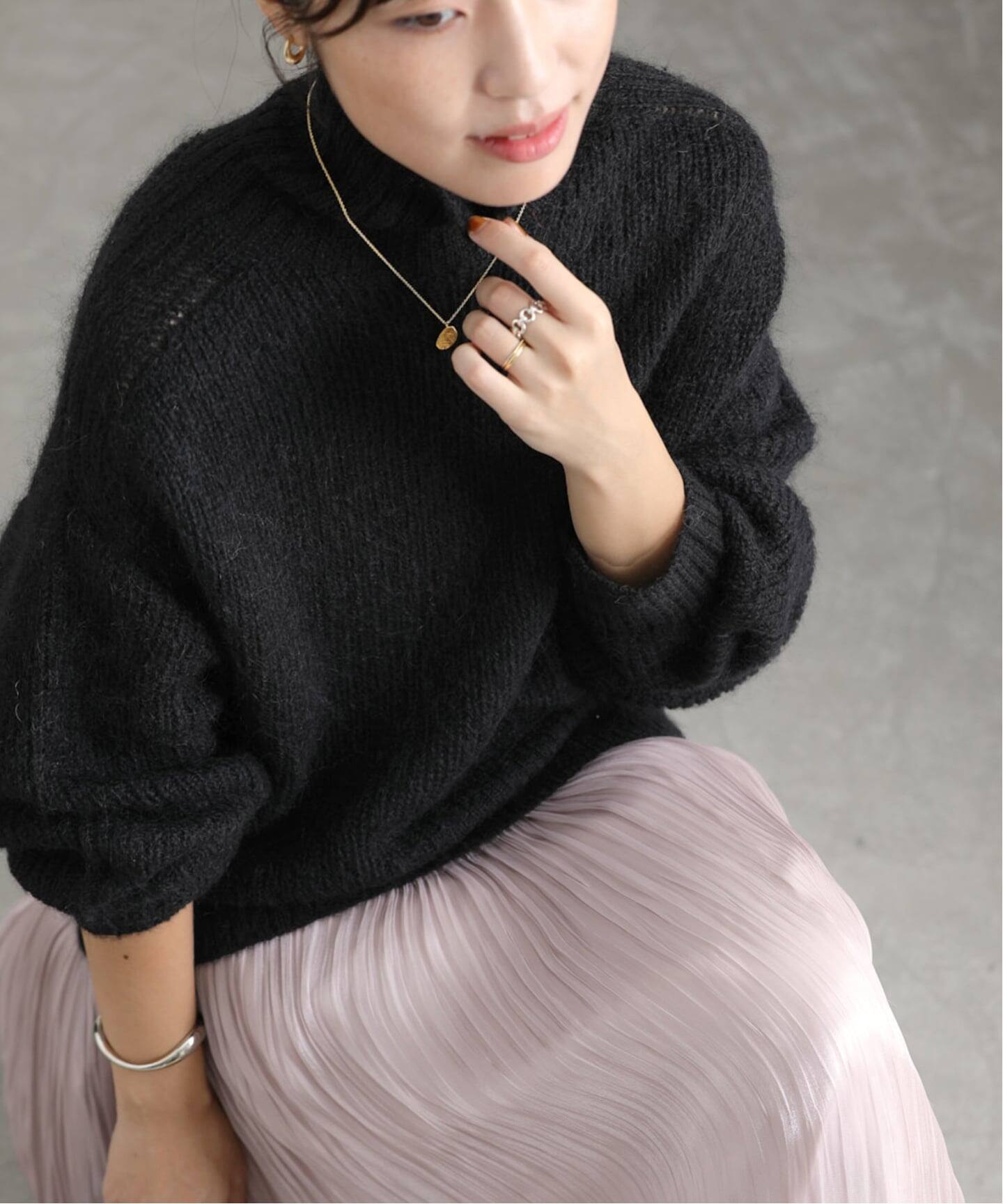 モヘア混タートルプルオーバー（ニット／セーター）｜La Totalite（ラ