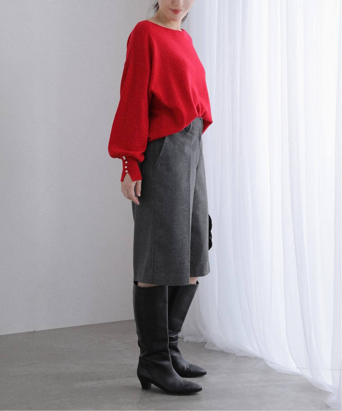 ウールカシミヤパールニットプルオーバー（ニット／セーター）｜La