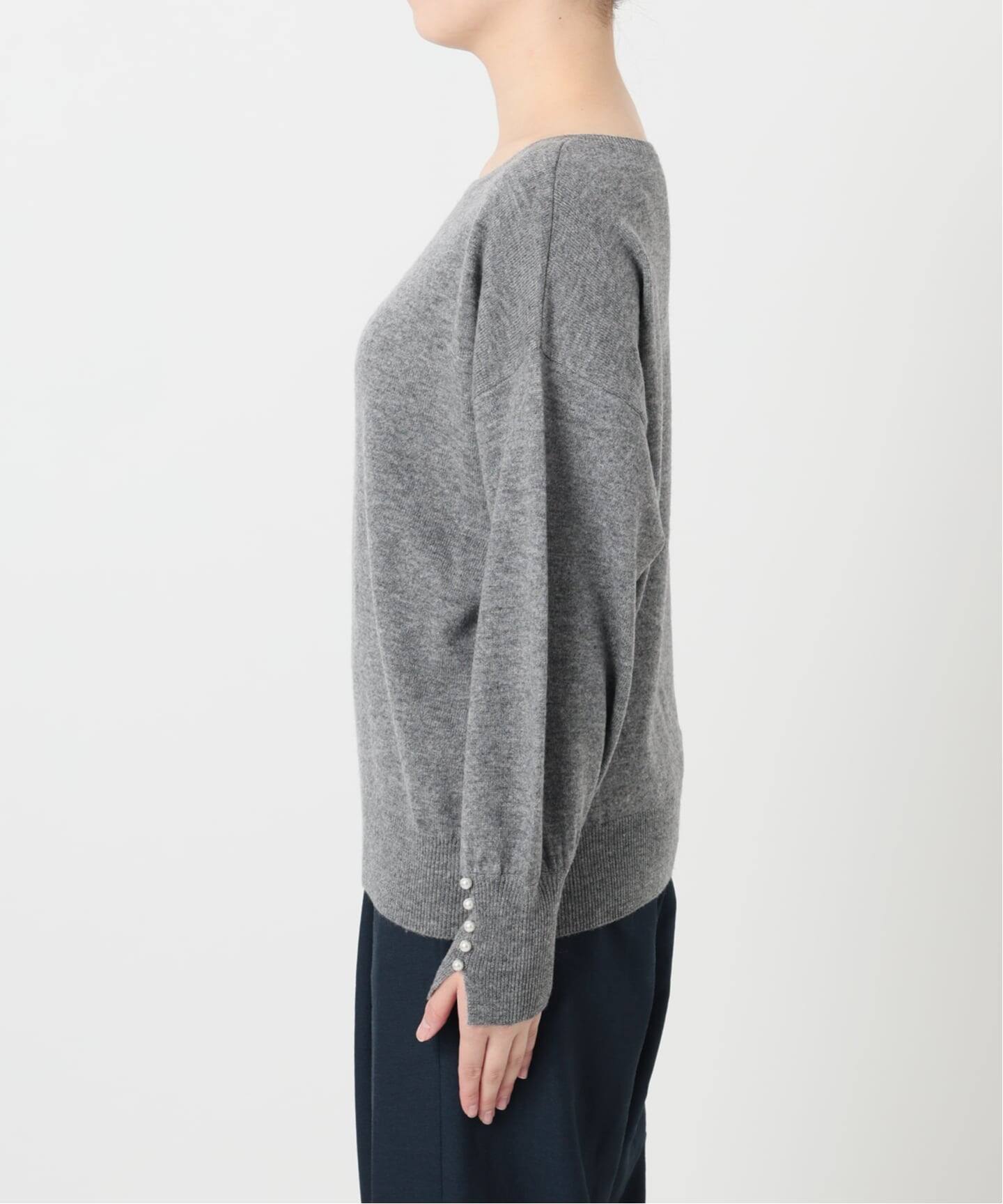 ウールカシミヤパールニットプルオーバー（ニット／セーター）｜La