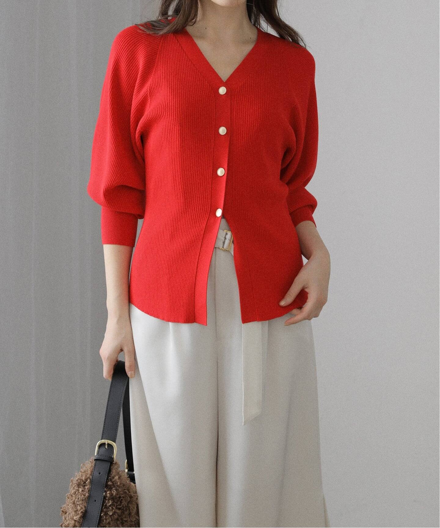 洗える】Vネックシルエットカーディガン(カーディガン)|La Totalite 洗える】Vネックシルエットカーディガン(カーディガン)|La Totalite