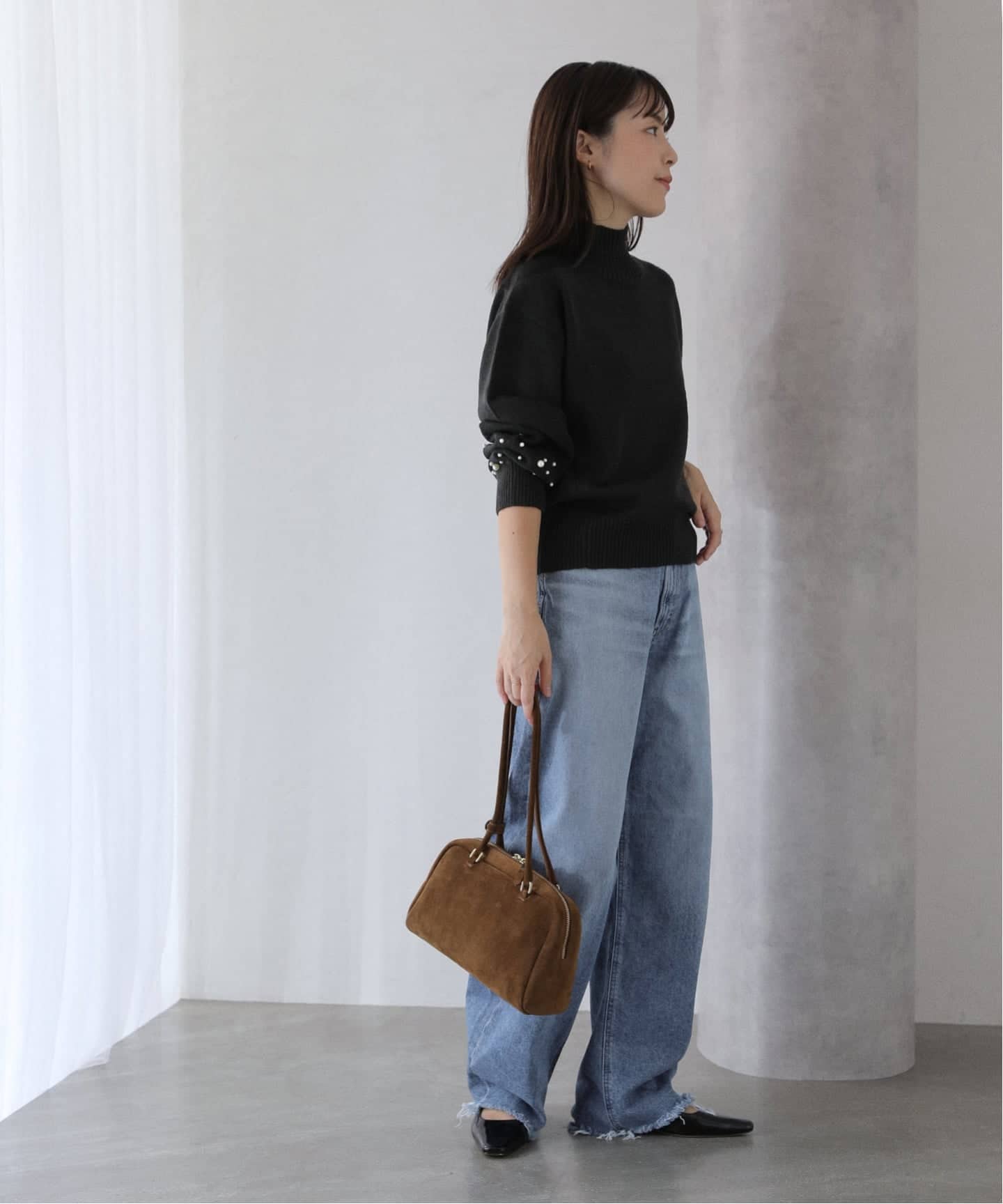 パールスタンドプルオーバー（ニット／セーター）｜La Totalite（ラ