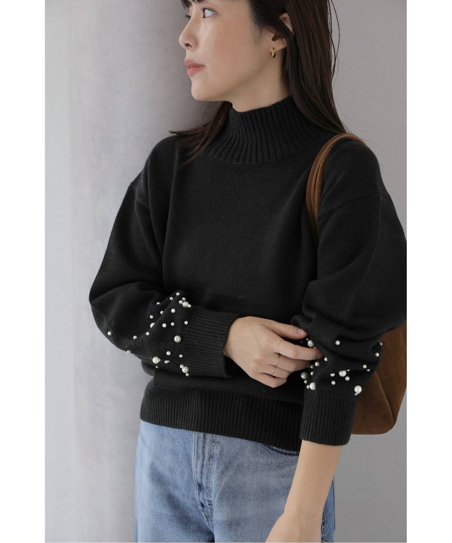 ラ トータリテ（La TOTALITE）/パールスタンドプルオーバー パールスタンドプルオーバー（ニット／セーター）｜La Totalite（ラ