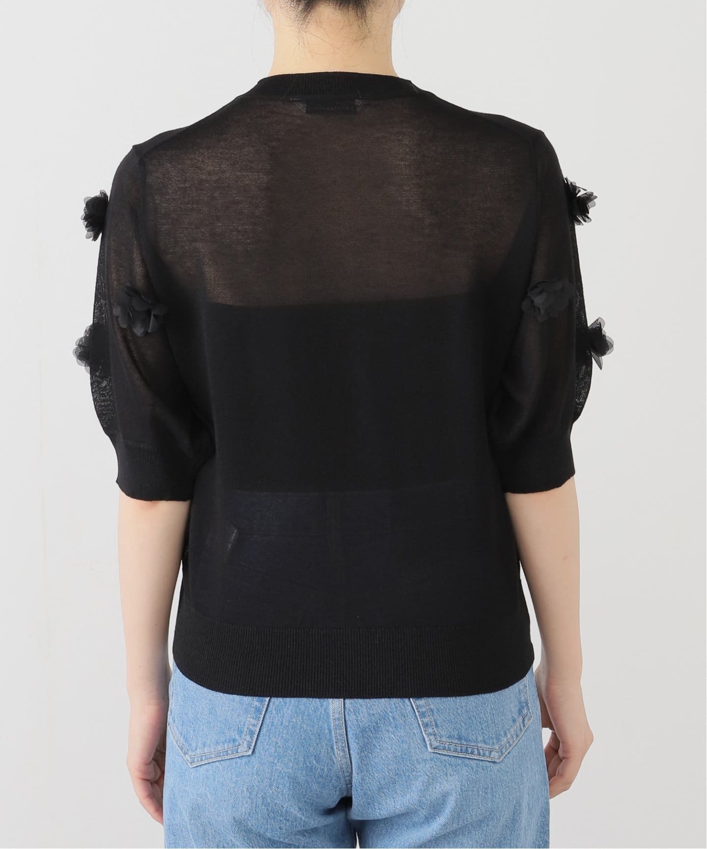 ニット セーター TORRAZZO DONNA別注フラワーモチーフニット レディース La TOTALITE ニット セーター 「洗える」TORRAZZO DONNA