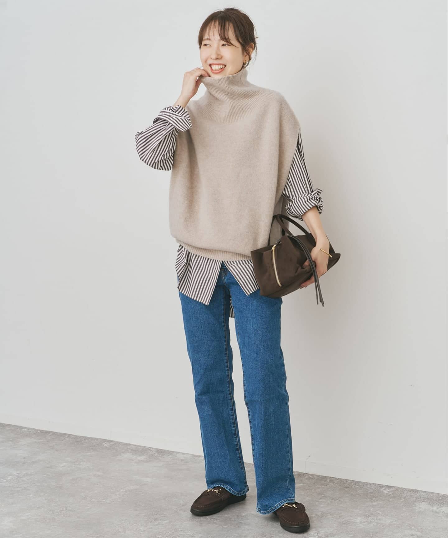 WEB限定 / 追加》オフタートルニットベスト（ベスト）｜Spick and Span